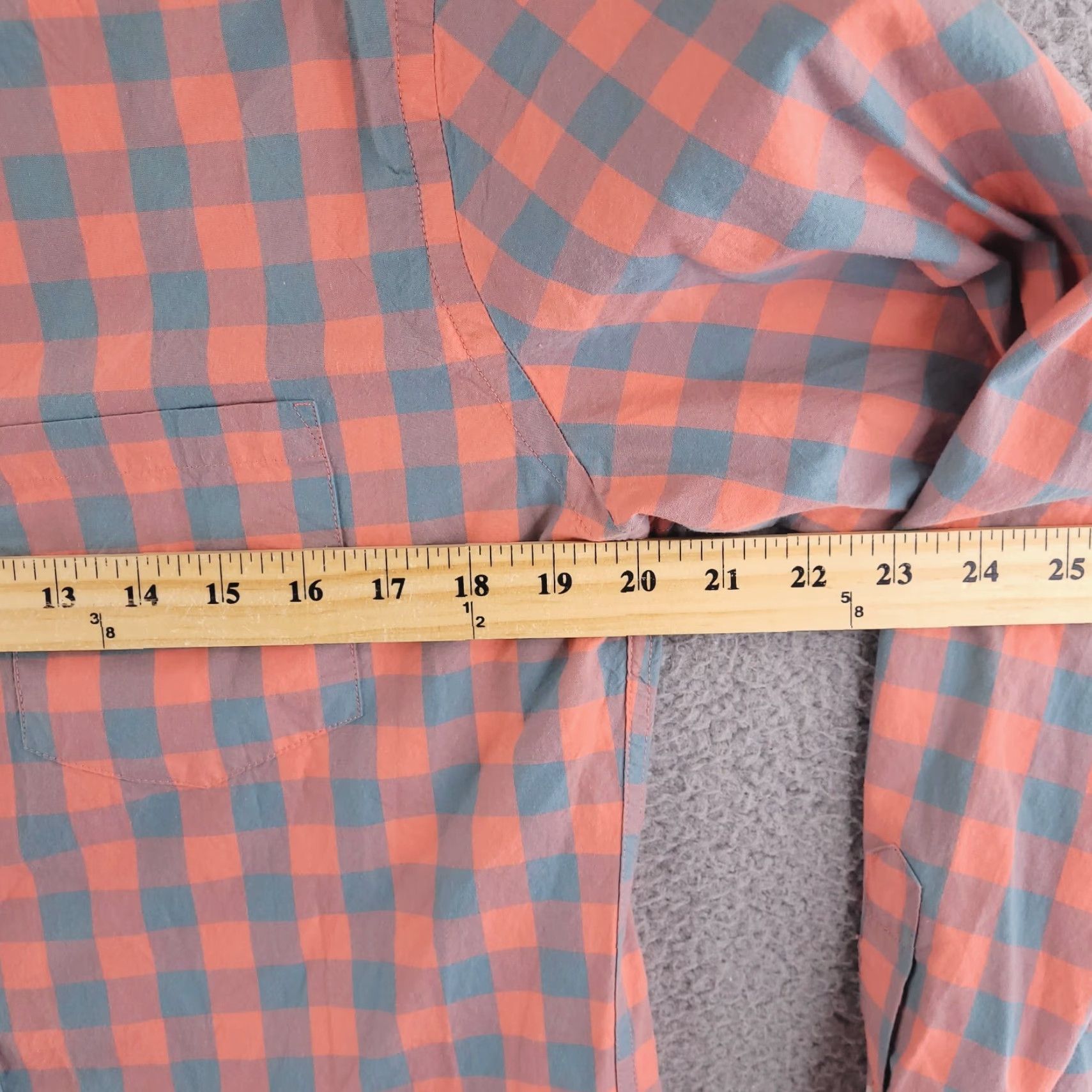 J.Crew J.CREW Shirt Mens Medium Slim Fit Pink Mango Orange Long Sleeve Button-Up Size US M / EU 48-50 / 2 - 6 Thumbnail