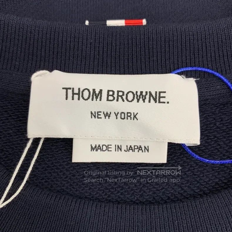 Thom Browne Thom Browne Dark blue long-sleeved hoodie Size US XS / EU 42 / 0 - 6 Thumbnail