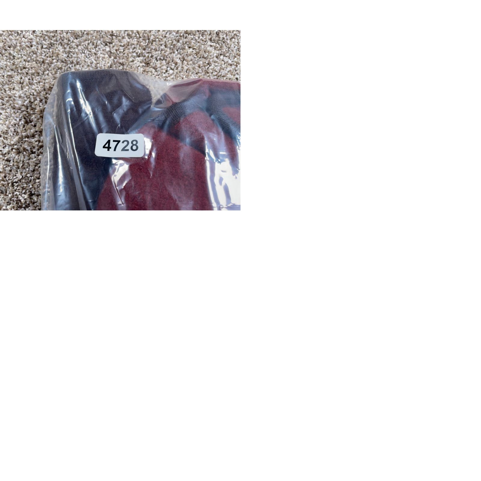 Vintage Bernardo Wool Jacket Women's Medium Dark Red Geometric Outdoor Embroidered 90s Relaxed Pockets Button Front Unlined Casual Knit Fabric Coat Short Size M / US 6-8 / IT 42-44 - 10 Thumbnail