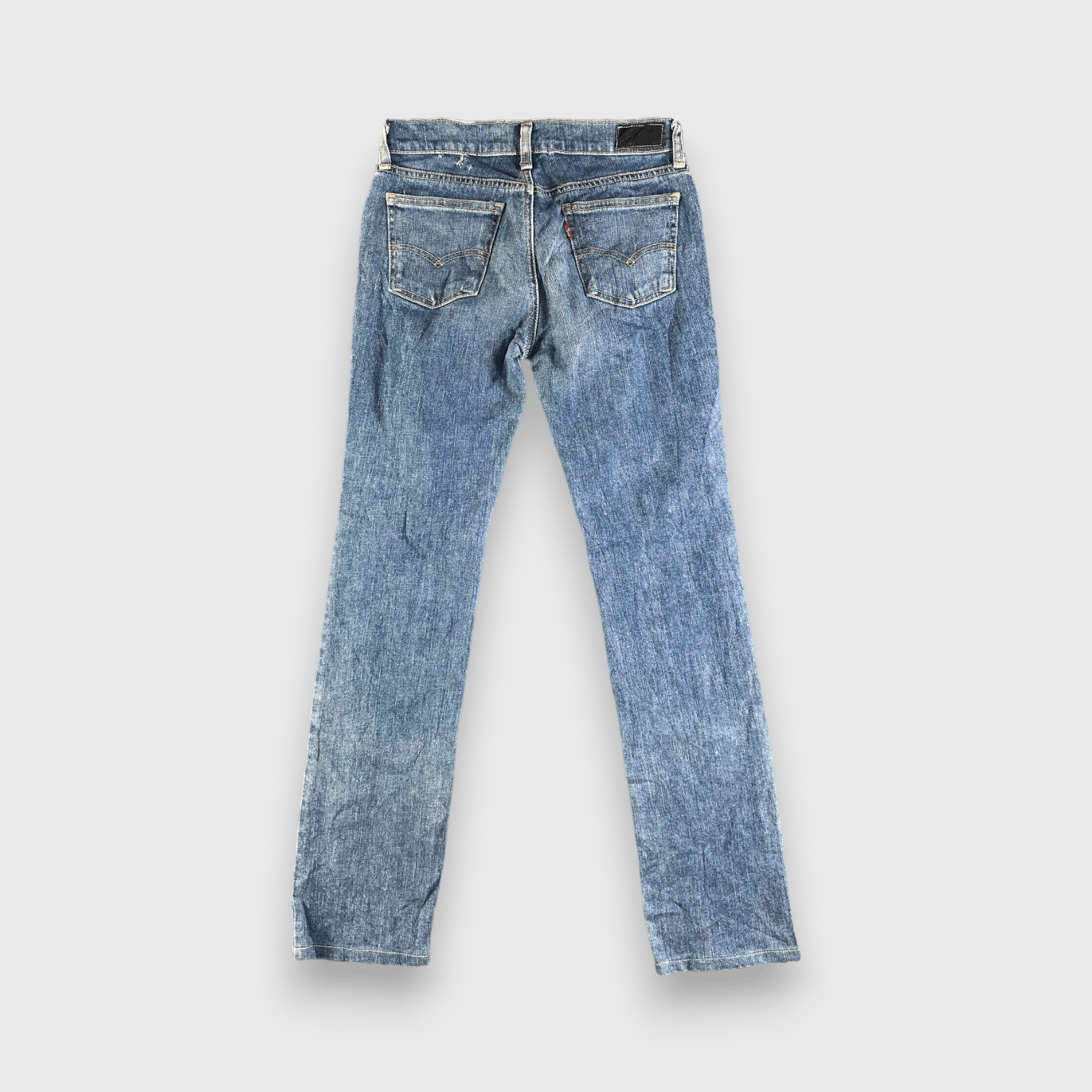 Levi's Vintage Blue Wash Levis 522 Jeans-J3897 Size US 27 - 2 Thumbnail
