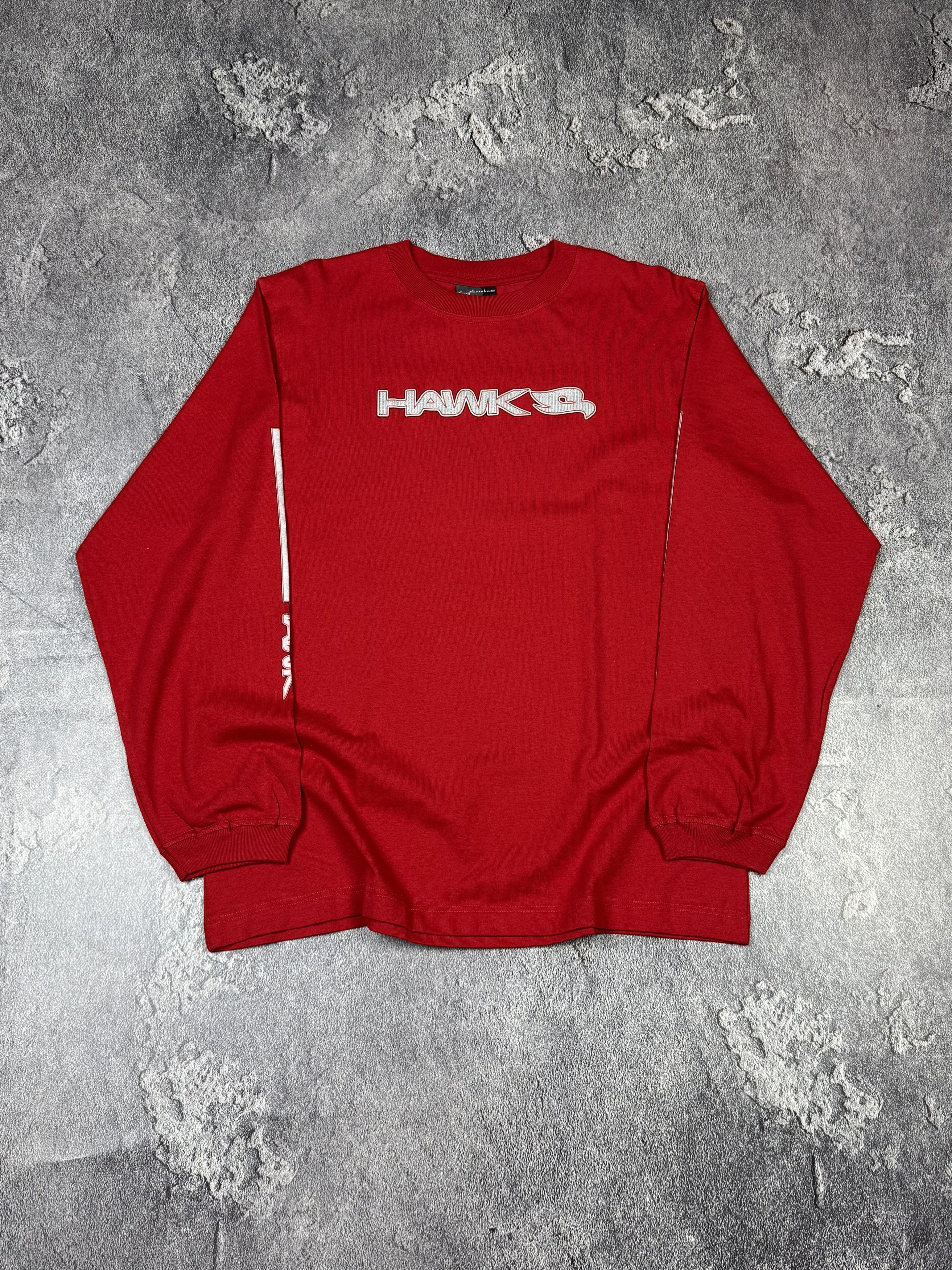 Tony Hawk Vintage 2000s Tony Hawk Red Skater Longsleeve Y2K Size US M / EU 48-50 / 2 - 1 Thumbnail