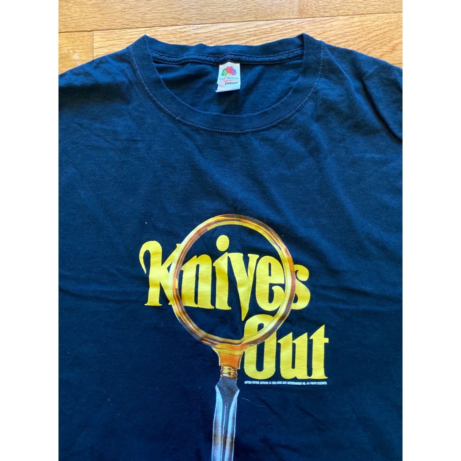 Fruit Of The Loom Knives Out Movie Black Short Sleeve Crewneck Promo Graphic Tee T-Shirt XL Mens Fruit of the Loom Size US XL / EU 56 / 4 - 3 Thumbnail