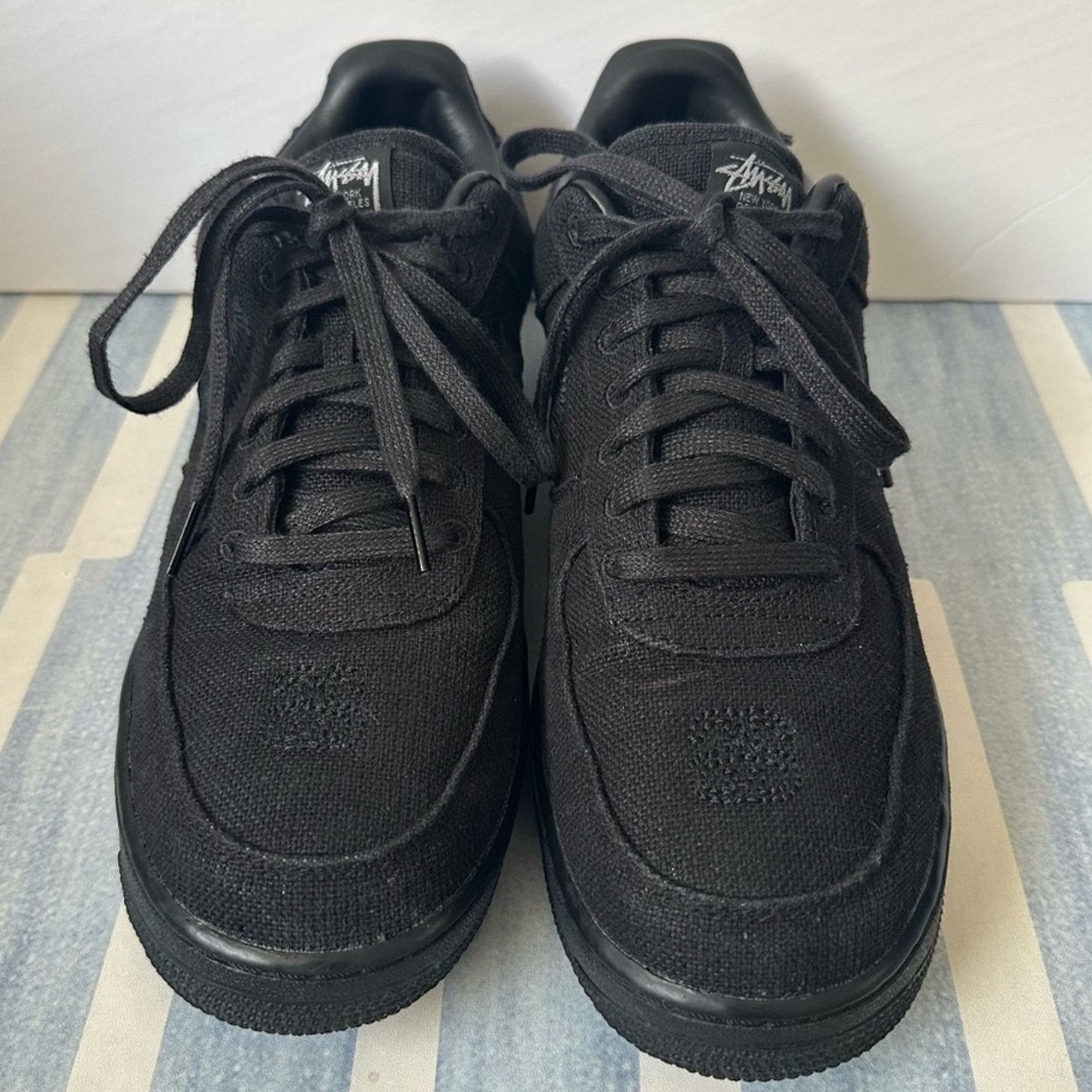 Nike × Stussy AF1 Low "Black" Sneakers M US 12.5 Limited Edition Collab Size US 12.5 / EU 45-46 - 3 Thumbnail