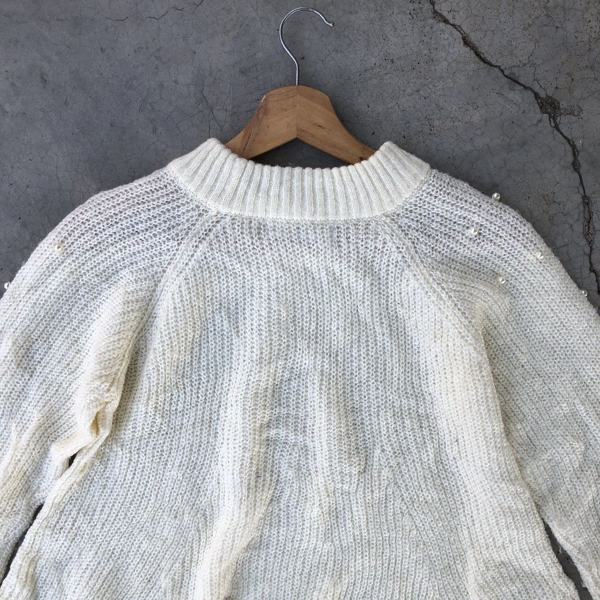Japanese Brand 🔴 Pureknit Jumper/Memeri Knitting Pattern Like Crop Top Size US S / EU 44-46 / 1 - 9 Thumbnail