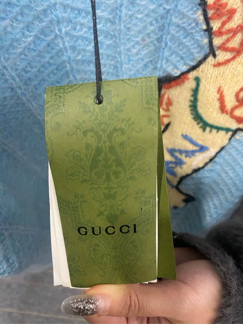 Gucci GucciRabbit inlaid round-neck long-sleeved pullover sweater Size US S / EU 44-46 / 1 - 6 Thumbnail
