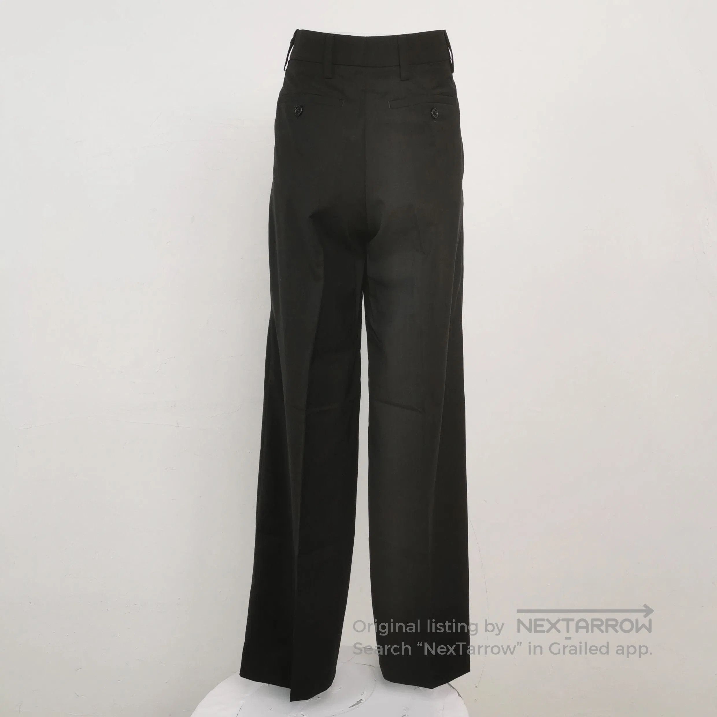 Prada Prada Black Wool Wide. Size 37" - 2 Thumbnail