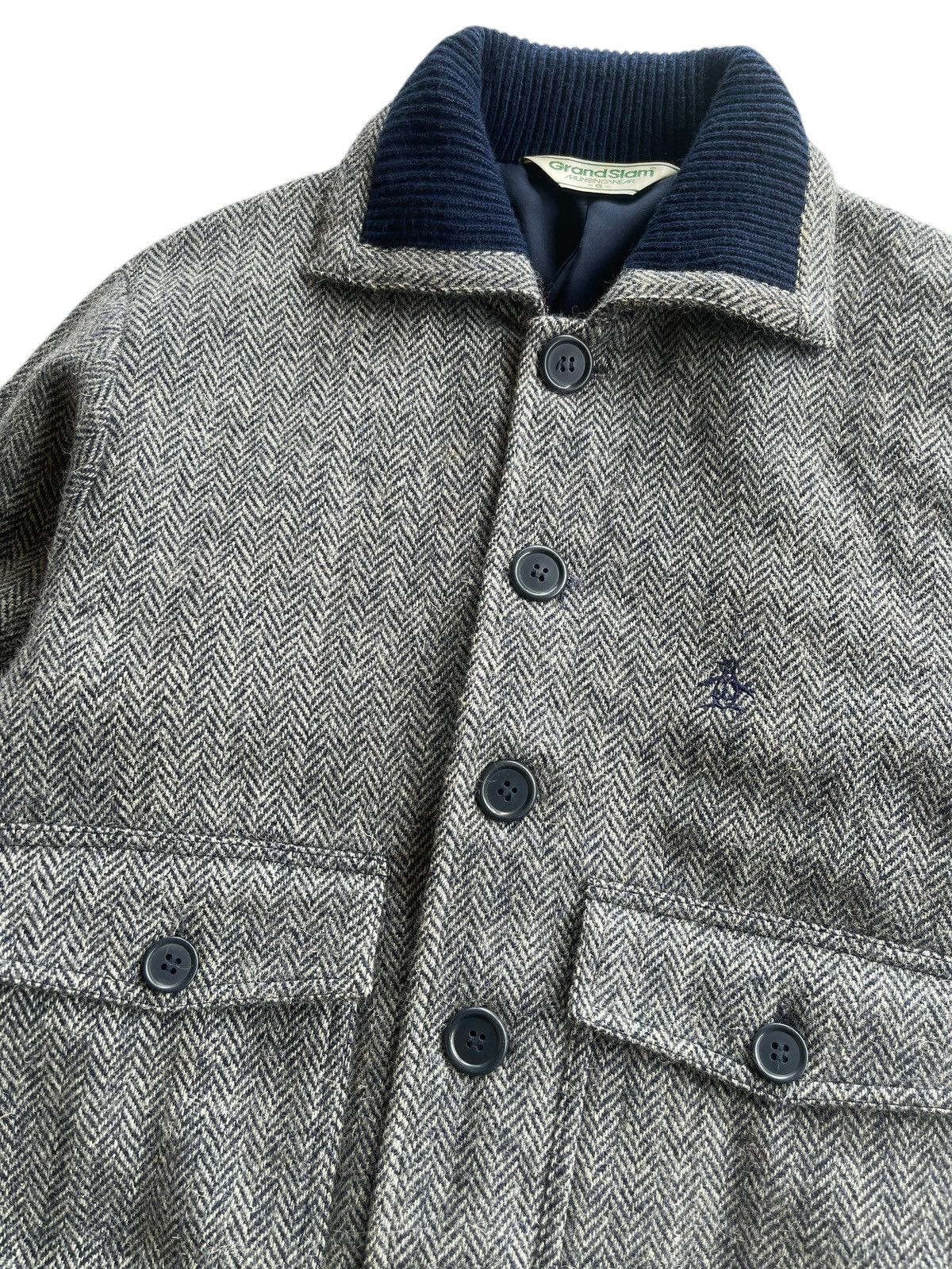 Grand Slam Grandslam G9 Wool Herringbone Twill Blouson Jacket Size US S / EU 44-46 / 1 - 7 Thumbnail
