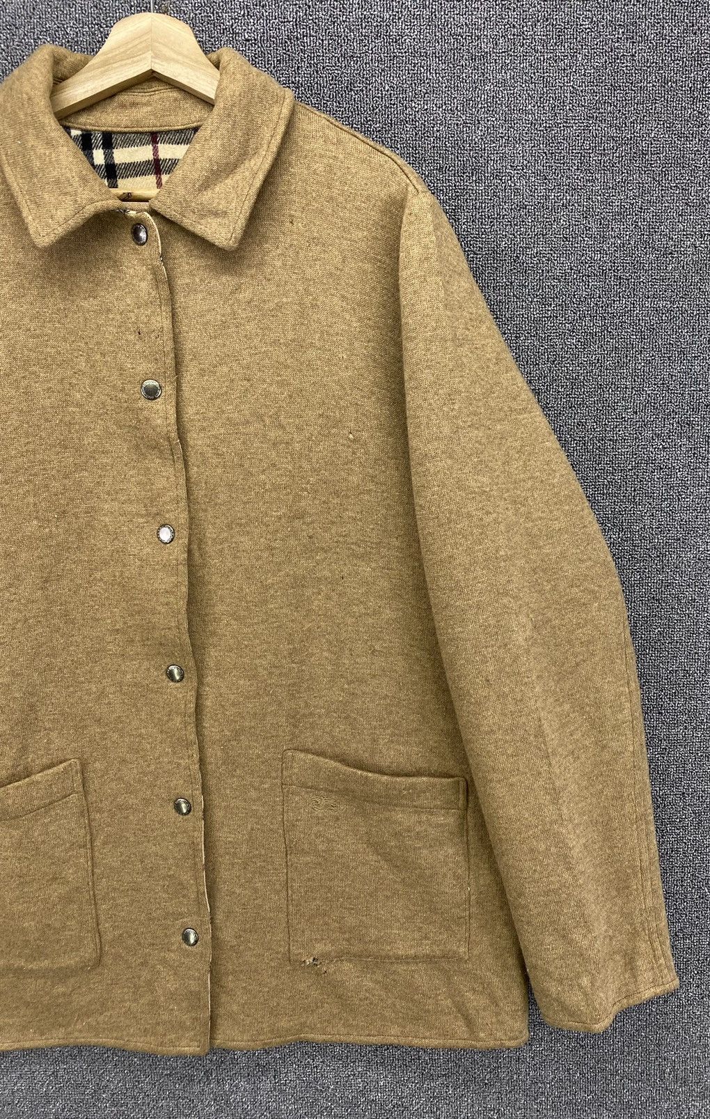 Burberry × Vintage Vintage Burberry London Button Up Wool Jacket Size US M / EU 48-50 / 2 - 4 Thumbnail
