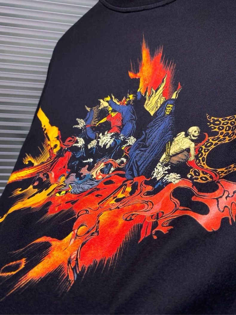 Givenchy Givenchy Short Sleeve T-Shirt Skull Angel Flames 2506-Nexta Size US S / EU 44-46 / 1 - 6 Thumbnail