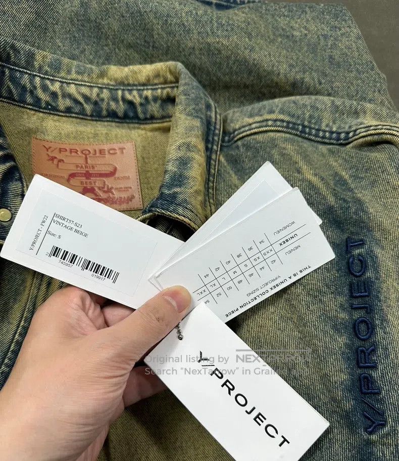 Y/Project Y/PROJECT Size S Make an old washed yellow denim jacket Size US S / EU 44-46 / 1 - 5 Thumbnail