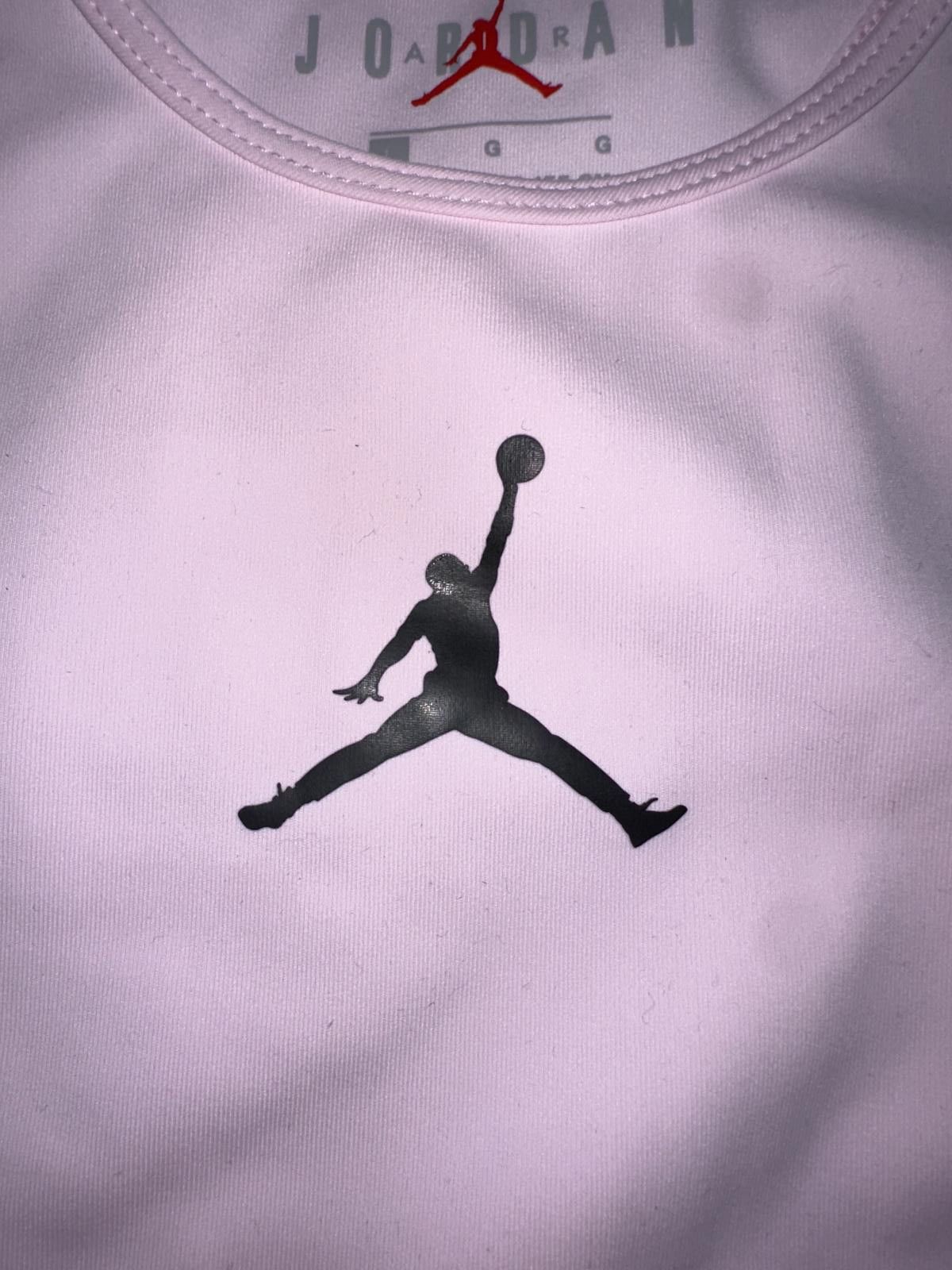 Designer Jordan Jumpman Kids Girls Pink Sports Bra Size ONE SIZE - 4 Thumbnail