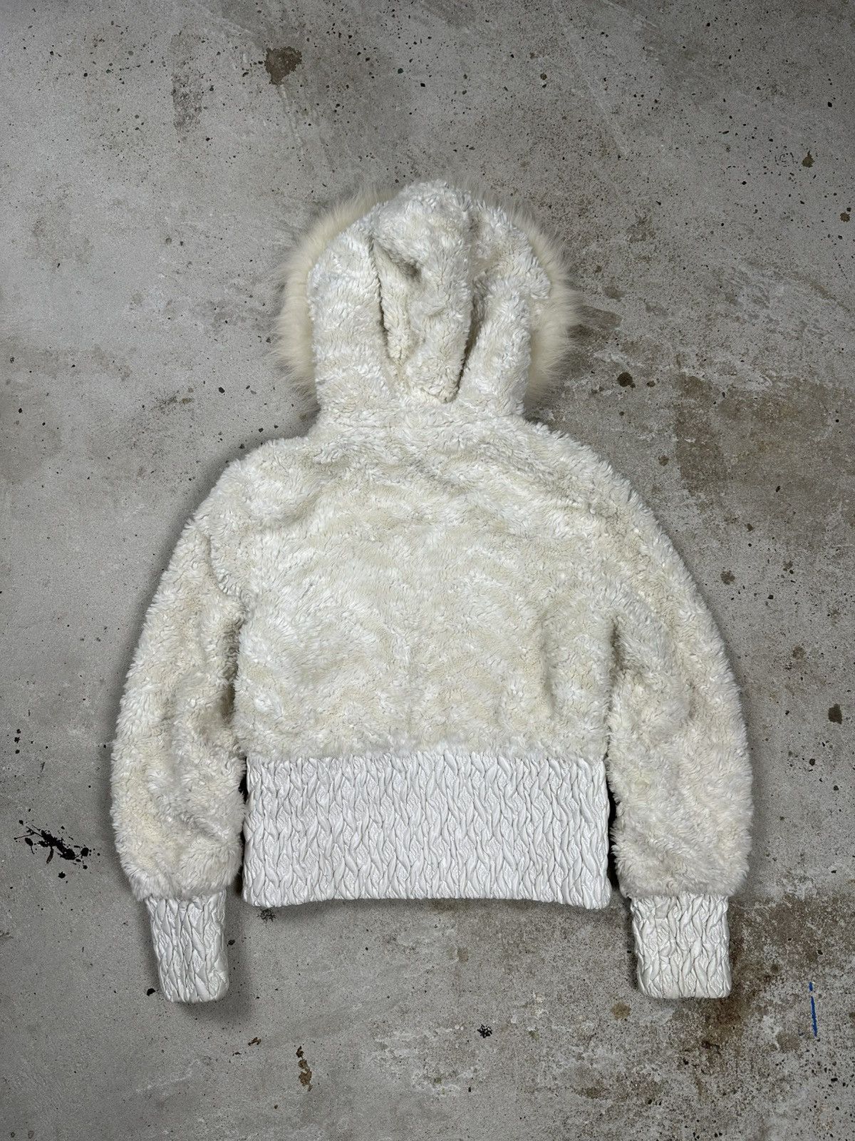 If Six Was Nine × Japanese Brand × Le Grande Bleu (L.G.B.) Vintage Y2K Faux Fur Beige Bomber Jacket Japanese Style Size US S / EU 44-46 / 1 - 2 Thumbnail