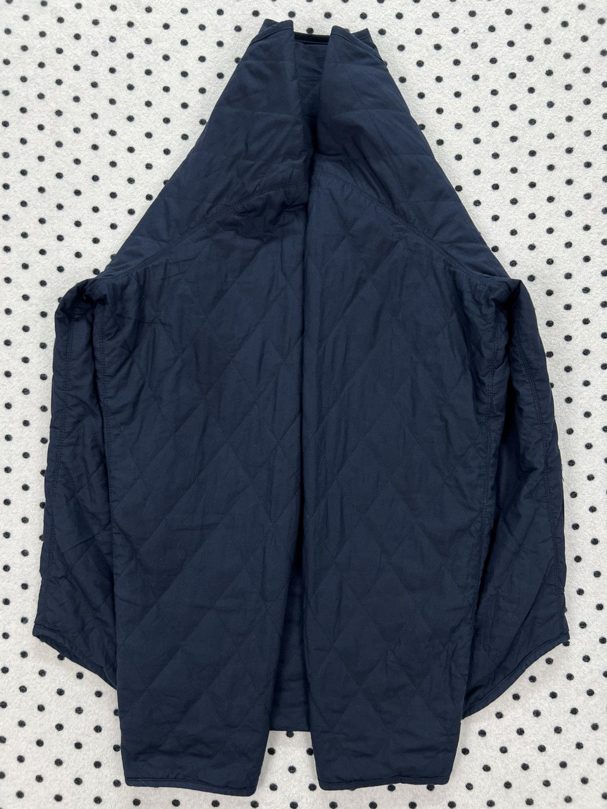 Orcival Orcival Navy Quilted Collarless Jacket Size XS / US 0-2 / IT 36-38 - 6 Thumbnail