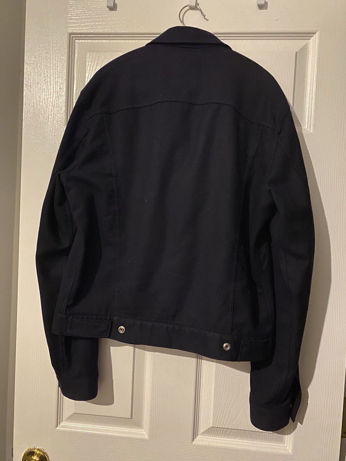 Yohji Yamamoto 01aw navy wool trucker yohji tab jacket Size US M / EU 48-50 / 2 - 6 Thumbnail
