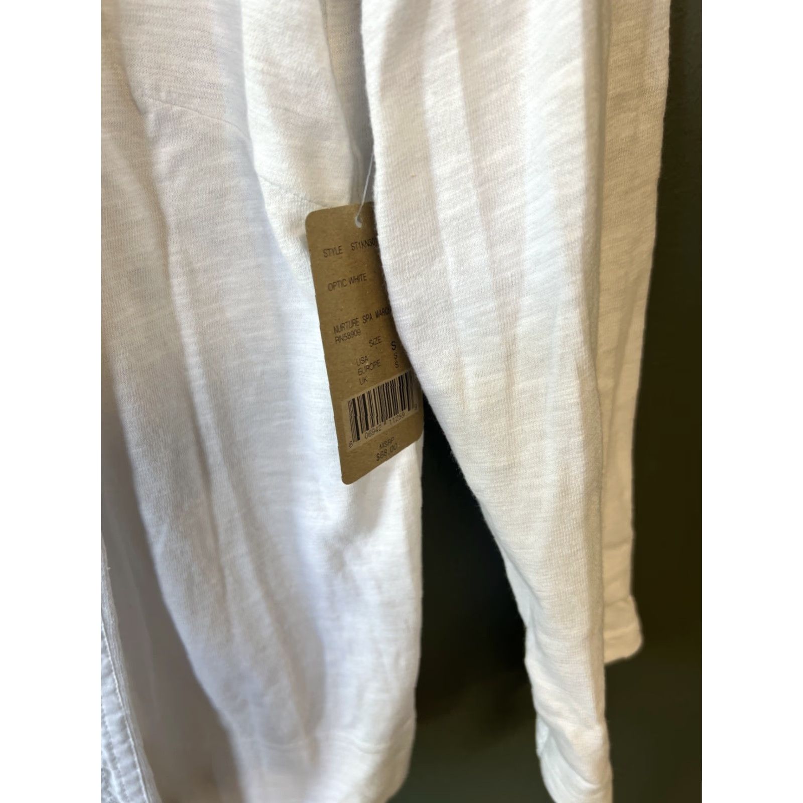 Vintage NWT Nurture Cardigan White Womens Small Cotton 100 Solid Sweater Cardigan - Women Mens? Size S / US 4 / IT 40 - 3 Thumbnail