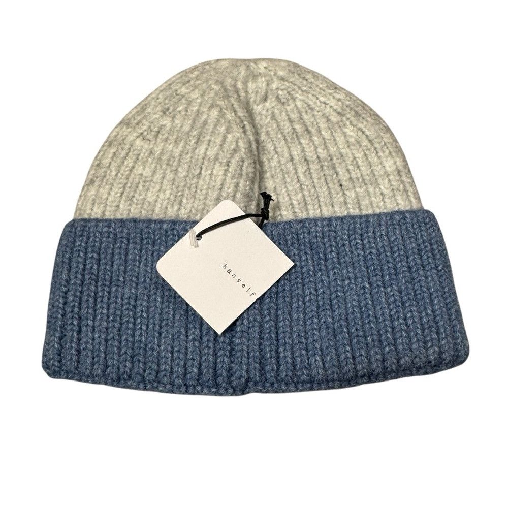 Free People New Free People Colorblock Ribbed Knit Beanie Hat Size ONE SIZE - 2 Thumbnail
