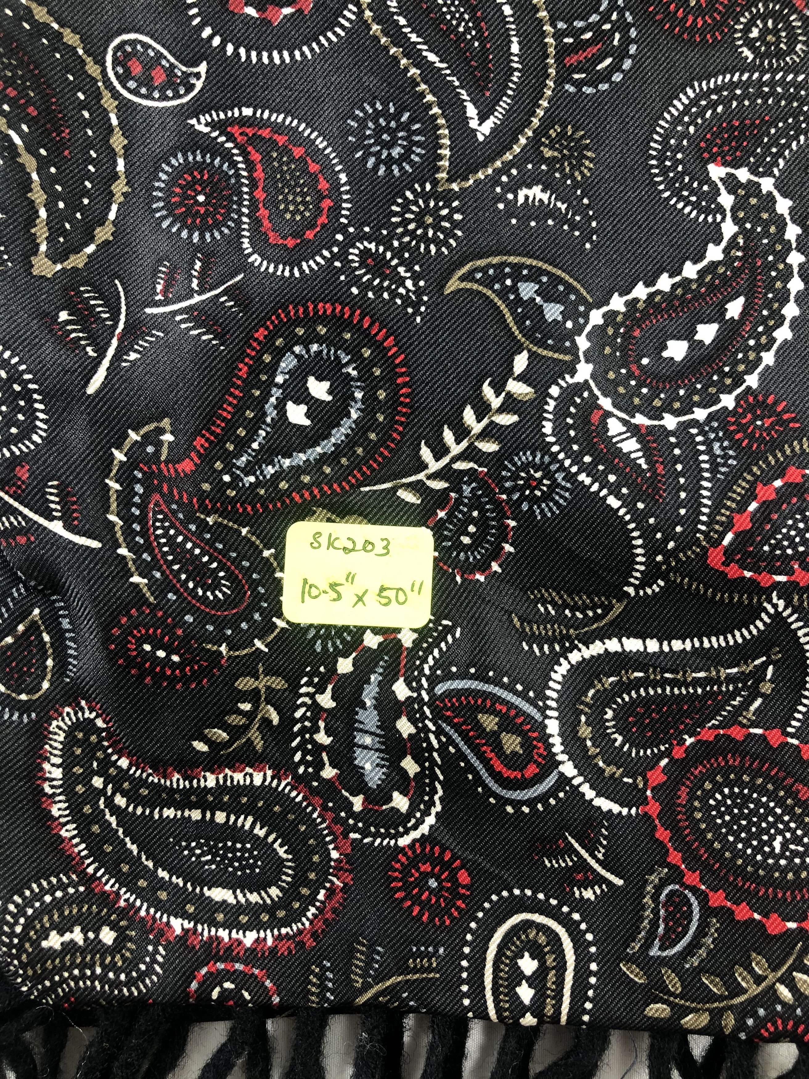 Pierre Balmain Pierre Balmain Paislee Silk Scarf / Muffler / Neckwear Size ONE SIZE - 4 Thumbnail