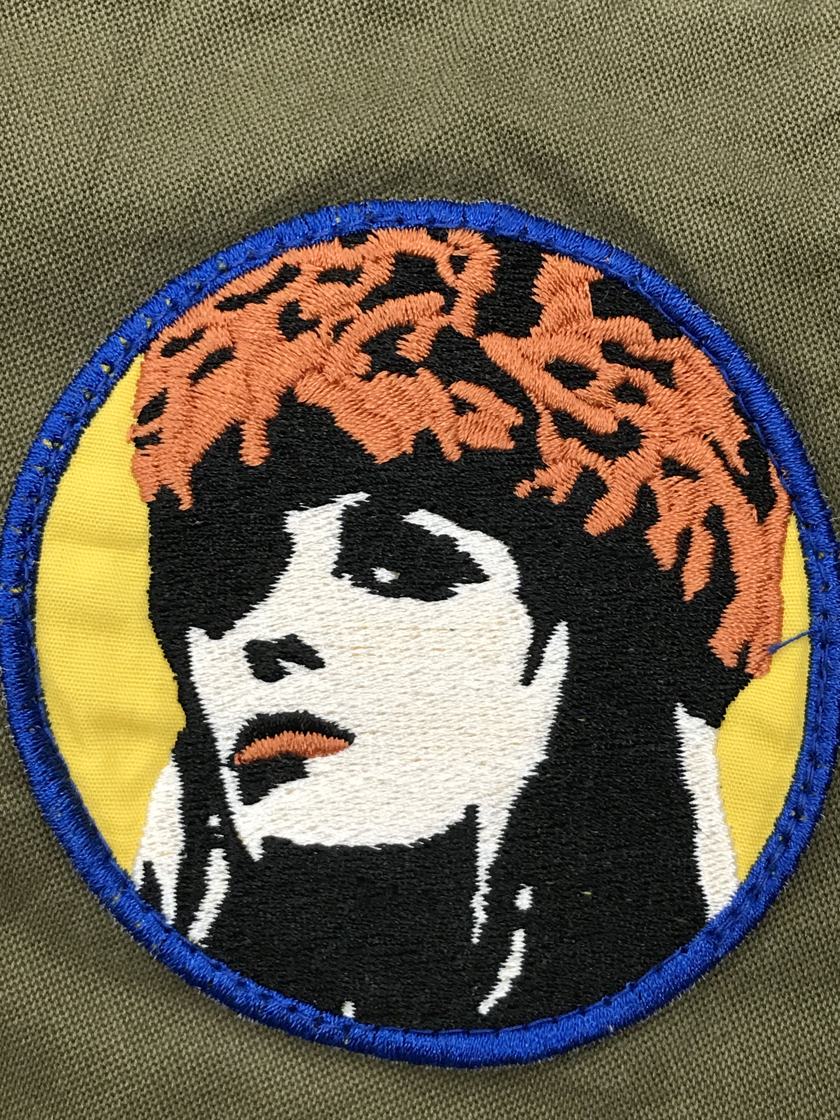 Designer × Hysteric Glamour × Vintage "Destroy All Monsters" Patchwork Jacket Embroidery Army Size US S / EU 44-46 / 1 - 8 Thumbnail