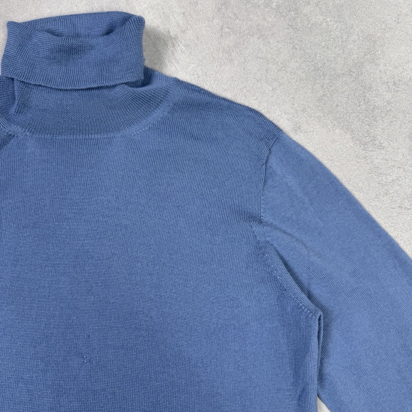 Gran Sasso Gran Sasso Women Turtleneck Sweater Blue Size 42 Size M / US 6-8 / IT 42-44 - 4 Thumbnail