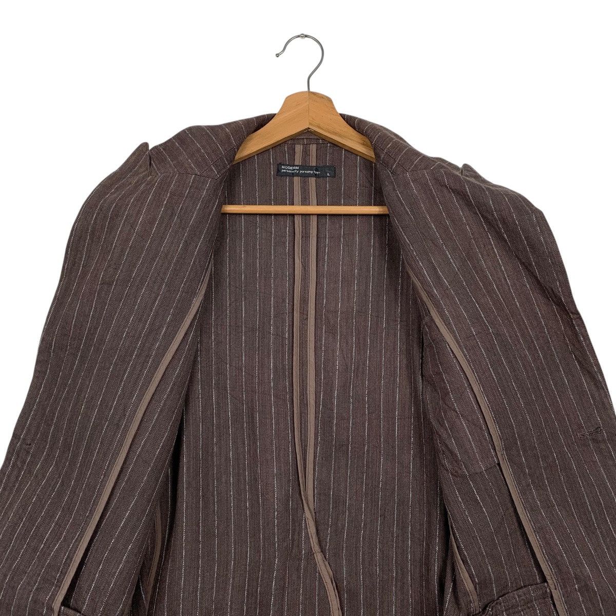 Japanese Brand Japanese Brand Modern Stripe Casual Jacket Size US M / EU 48-50 / 2 - 12 Thumbnail