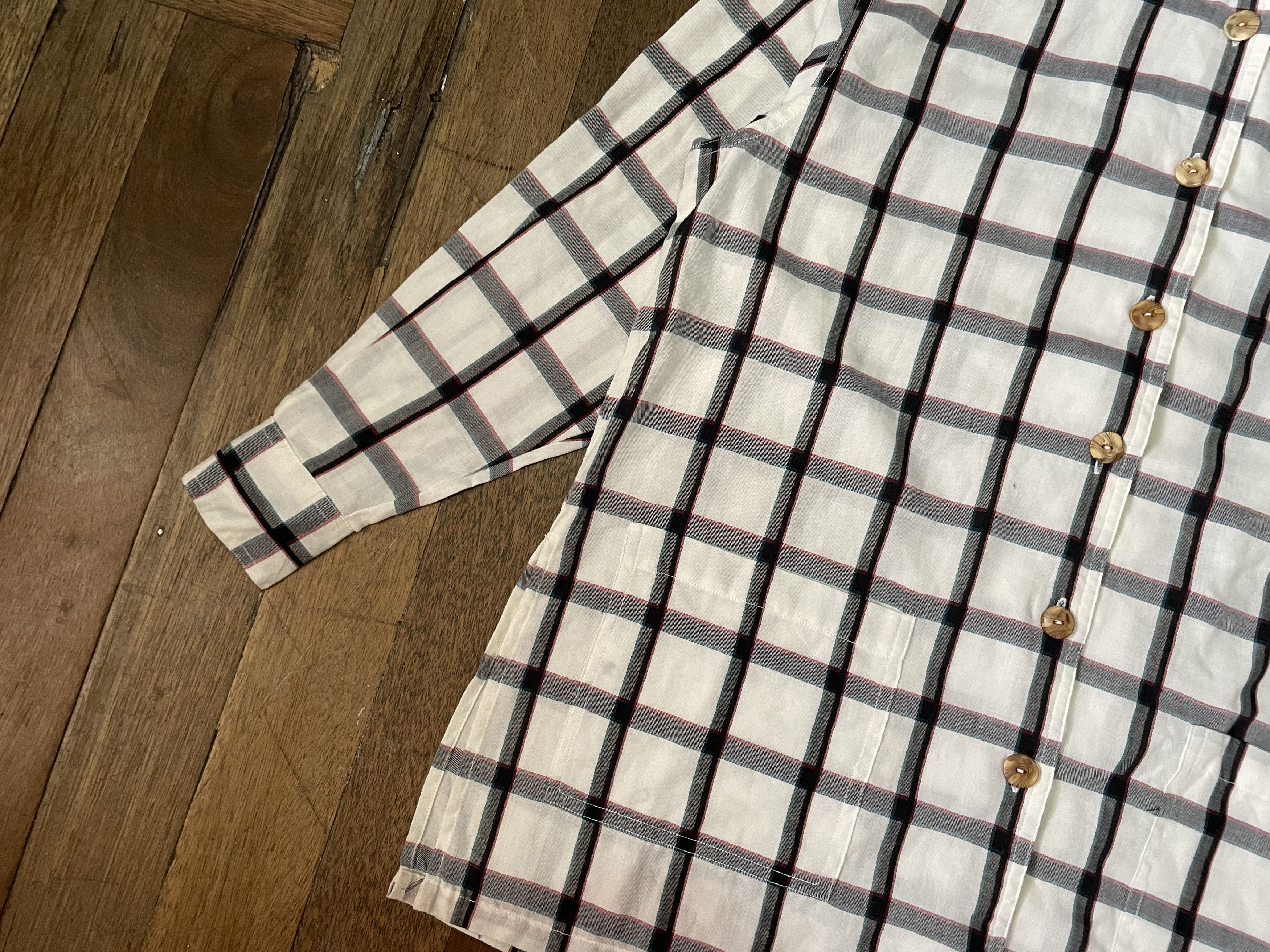 Jean Paul Gaultier × Vintage Junior Gaultier Flannel Hoodie Size US XS / EU 42 / 0 - 4 Thumbnail