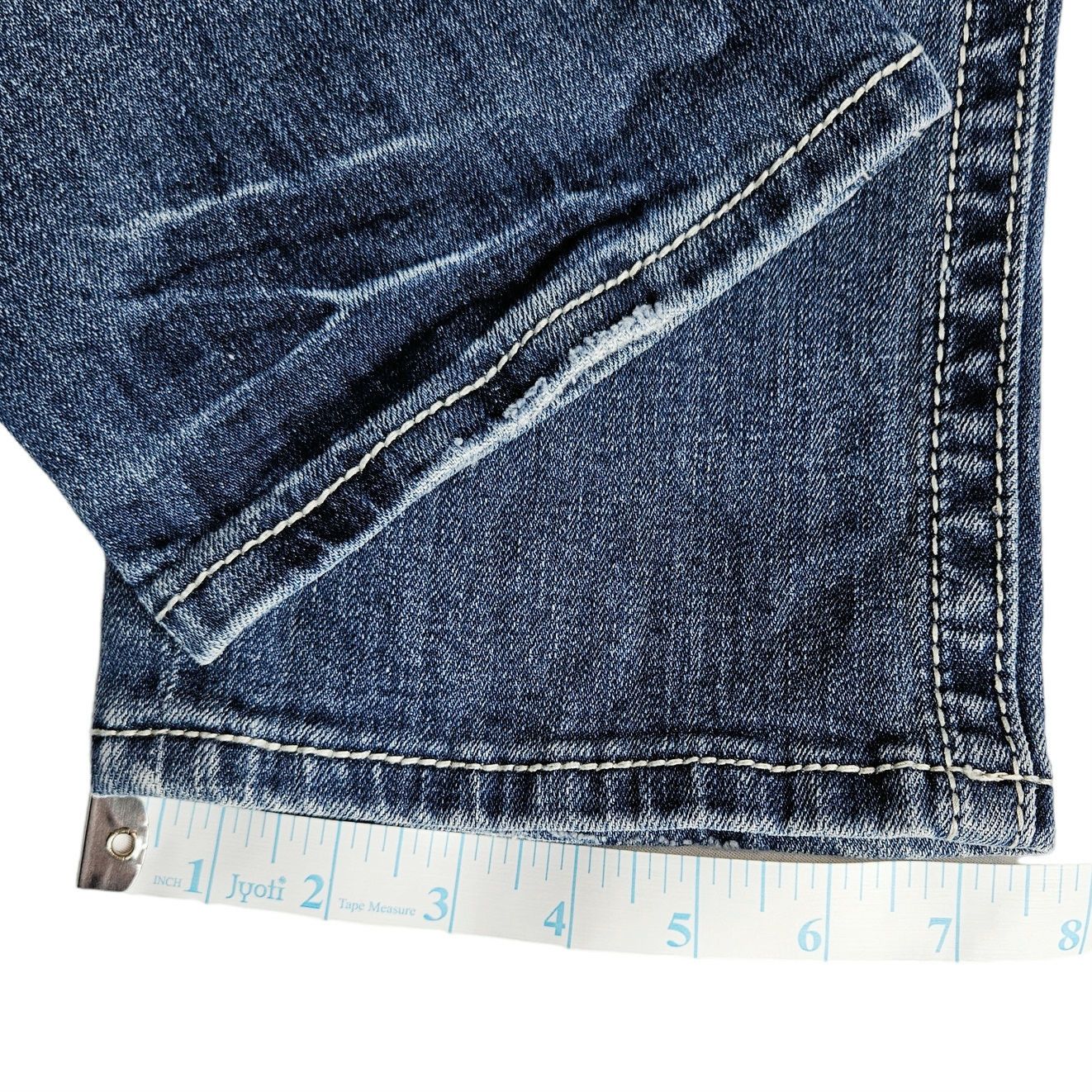 Miss Me Y2K Miss Me Women Junior Boyfriend Crop Jeans Sz. 27x25 Blue Size 27" / US 4 / IT 40 - 15 Thumbnail