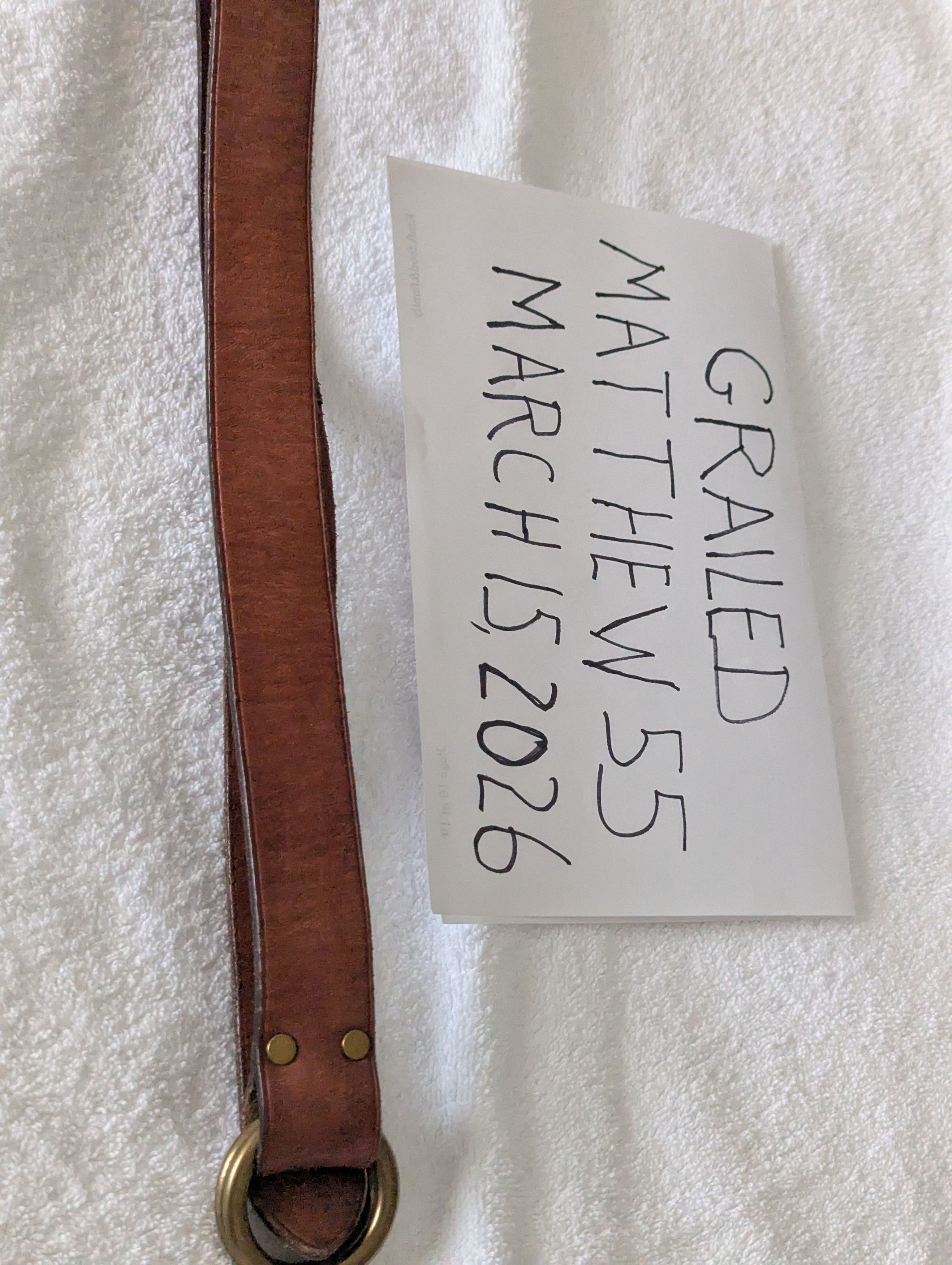 Polo Ralph Lauren Strong Leather Belt Size 38 - 4 Thumbnail