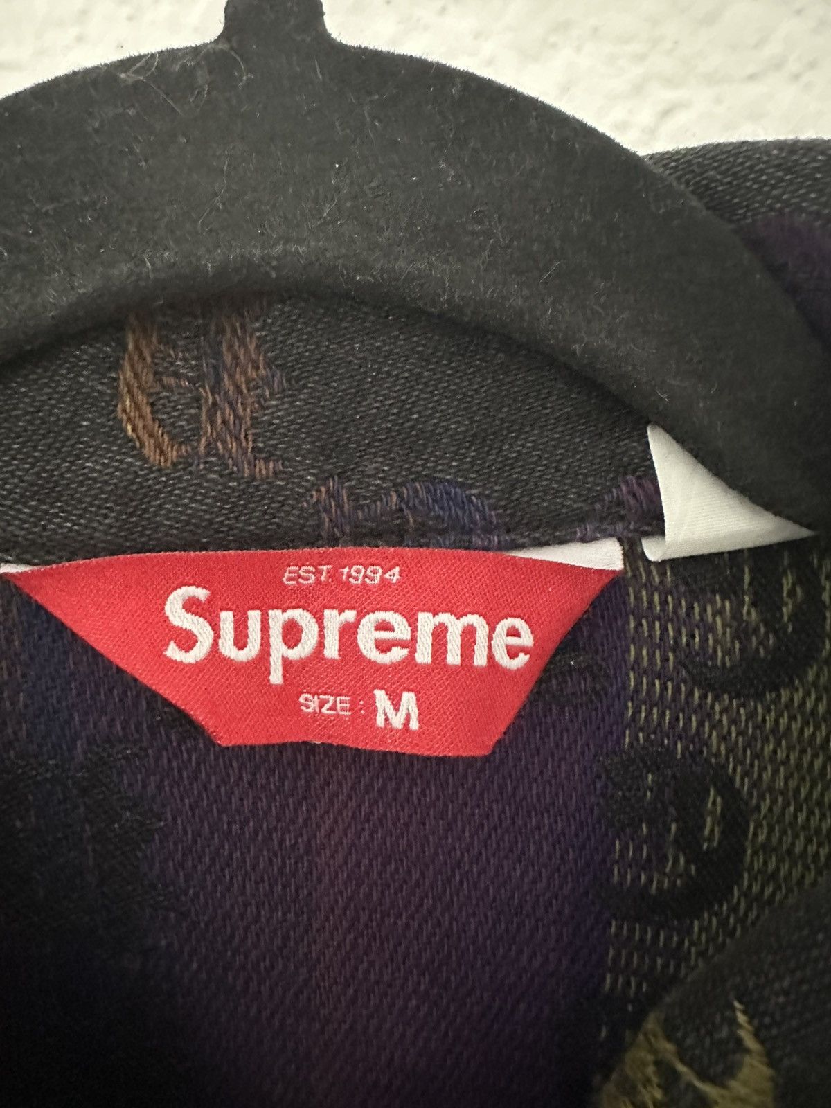 Supreme Supreme Gradient Jacquard Denim Work Jacket Size US M / EU 48-50 / 2 - 3 Thumbnail