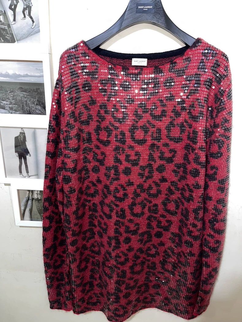 Saint Laurent Paris saint Laurent paris13fw Genuine Show Red Scaly Leopard Swe Size US S / EU 44-46 / 1 - 1 Thumbnail