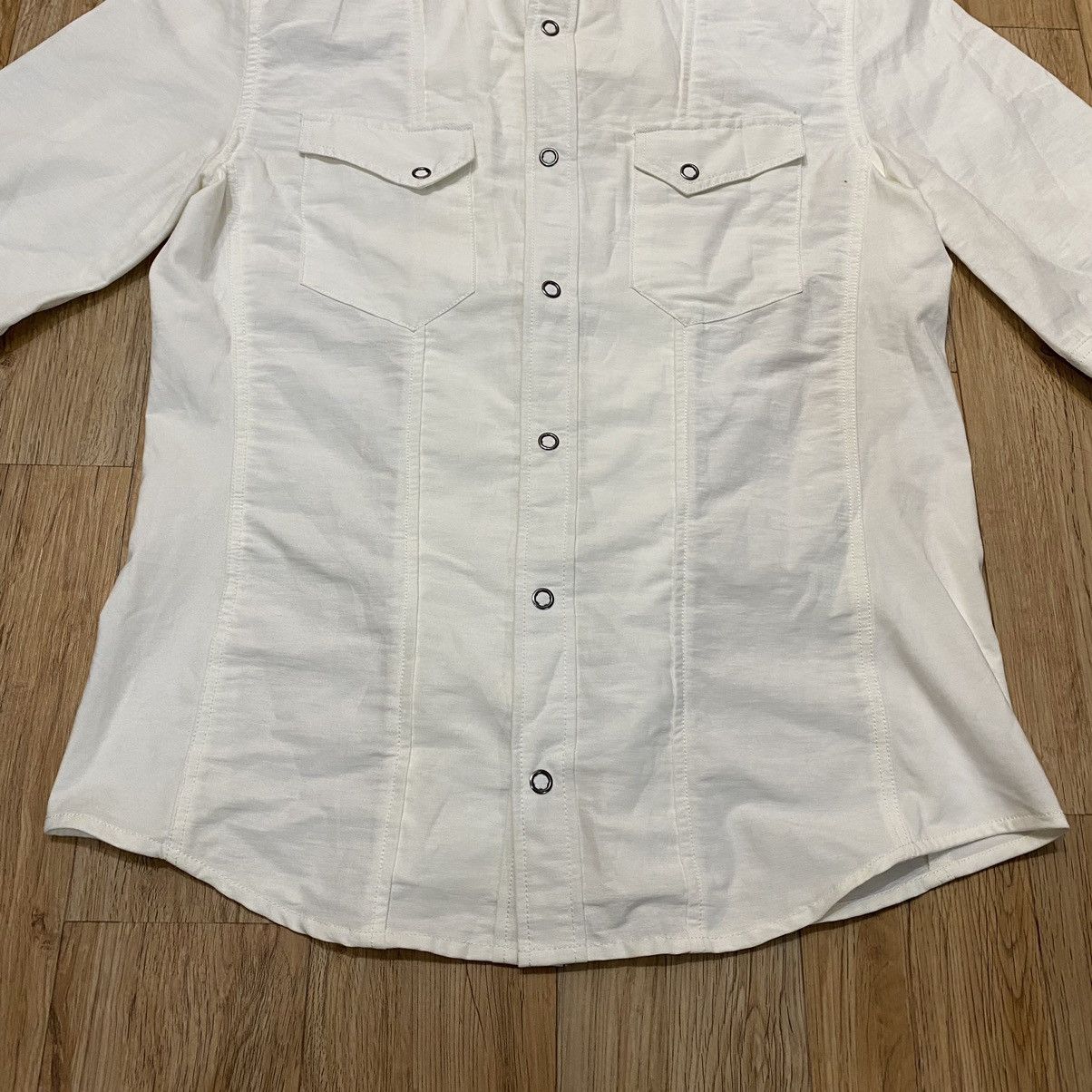 BUFFALO BOBS 2000s Buffalo Bobs - Double Layered Vkei Style White Shirt Size US M / EU 48-50 / 2 - 5 Thumbnail