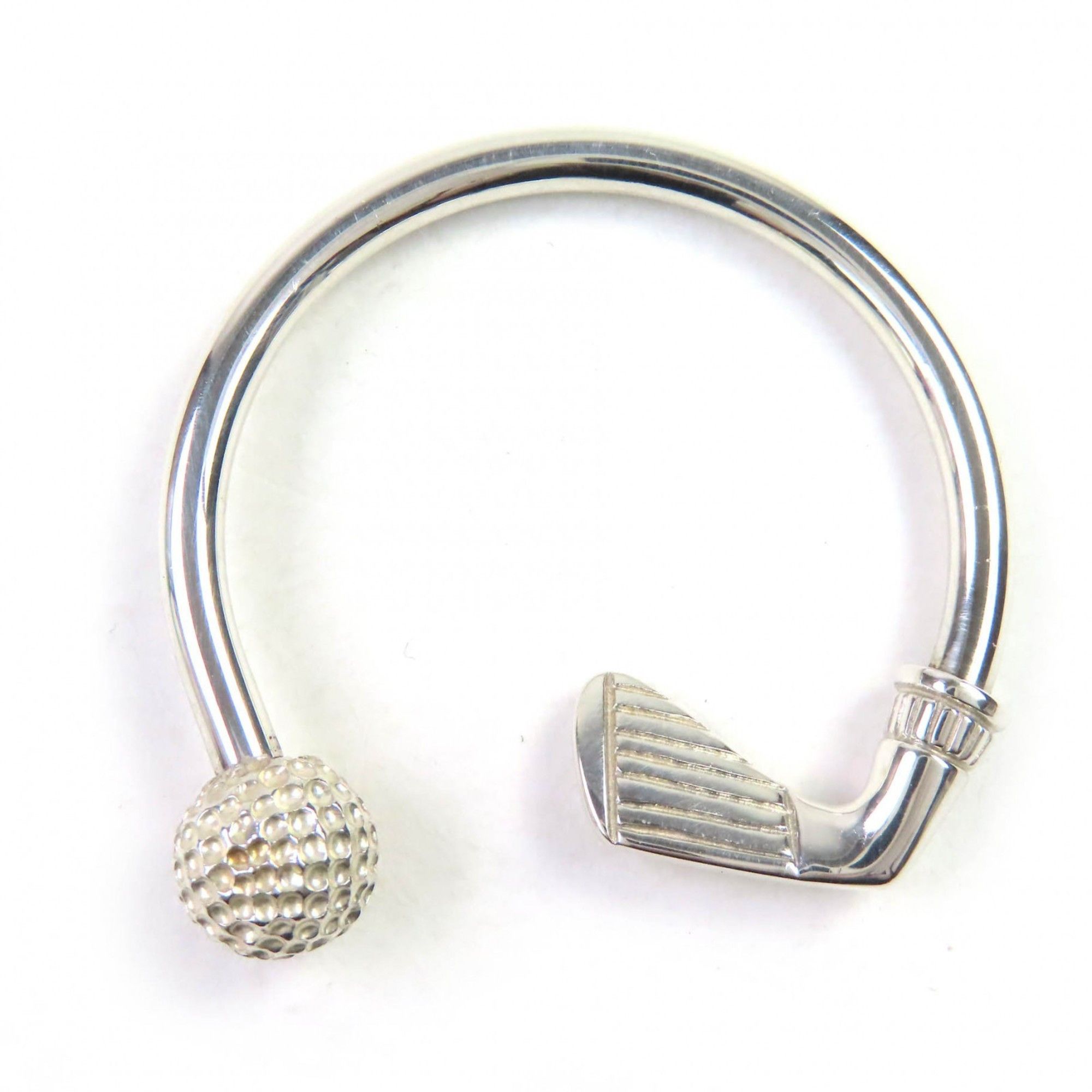 Tiffany & Co. TIFFANY & Co. Tiffany SV925 Golf Motif Key Ring Keychain Silver Weight 9.15g Women's Size ONE SIZE - 1 Thumbnail