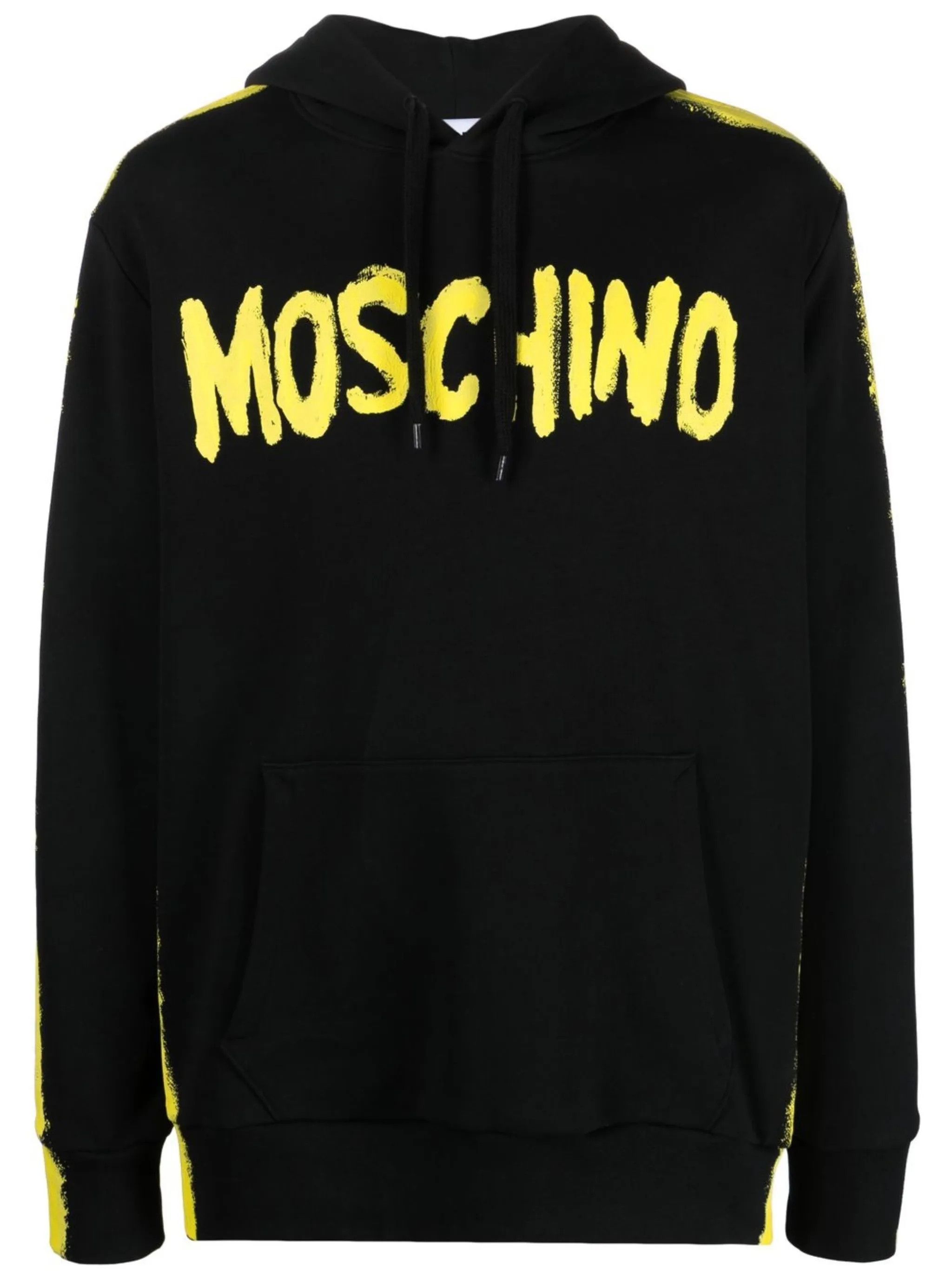 Moschino o1y0225 Logo Hoodie in Black/Yellow Size US S / EU 44-46 / 1 - 1 Thumbnail