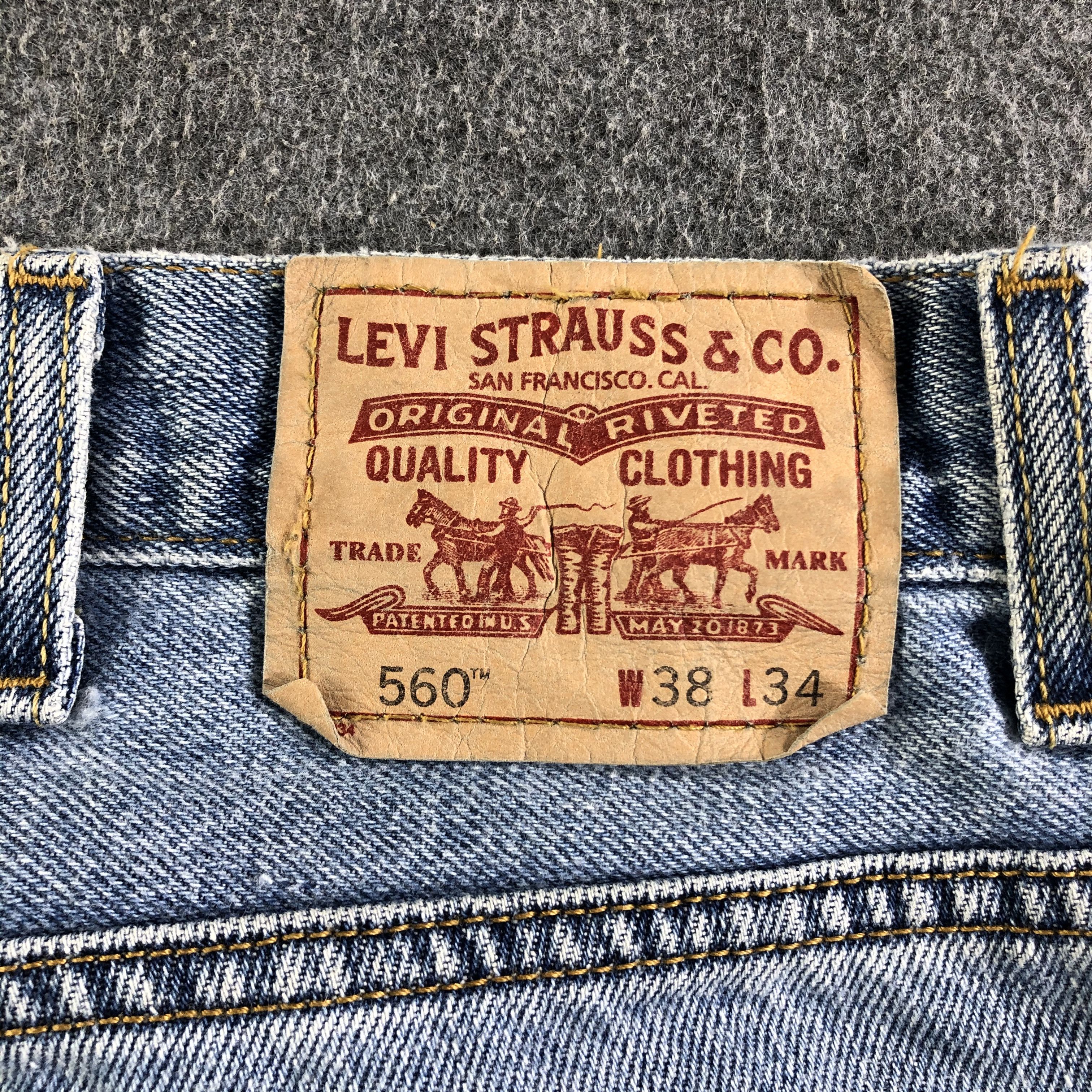 Levi's Vintage Blue Wash Levis 560 Jeans-J3461 Size US 38 / EU 54 - 5 Thumbnail