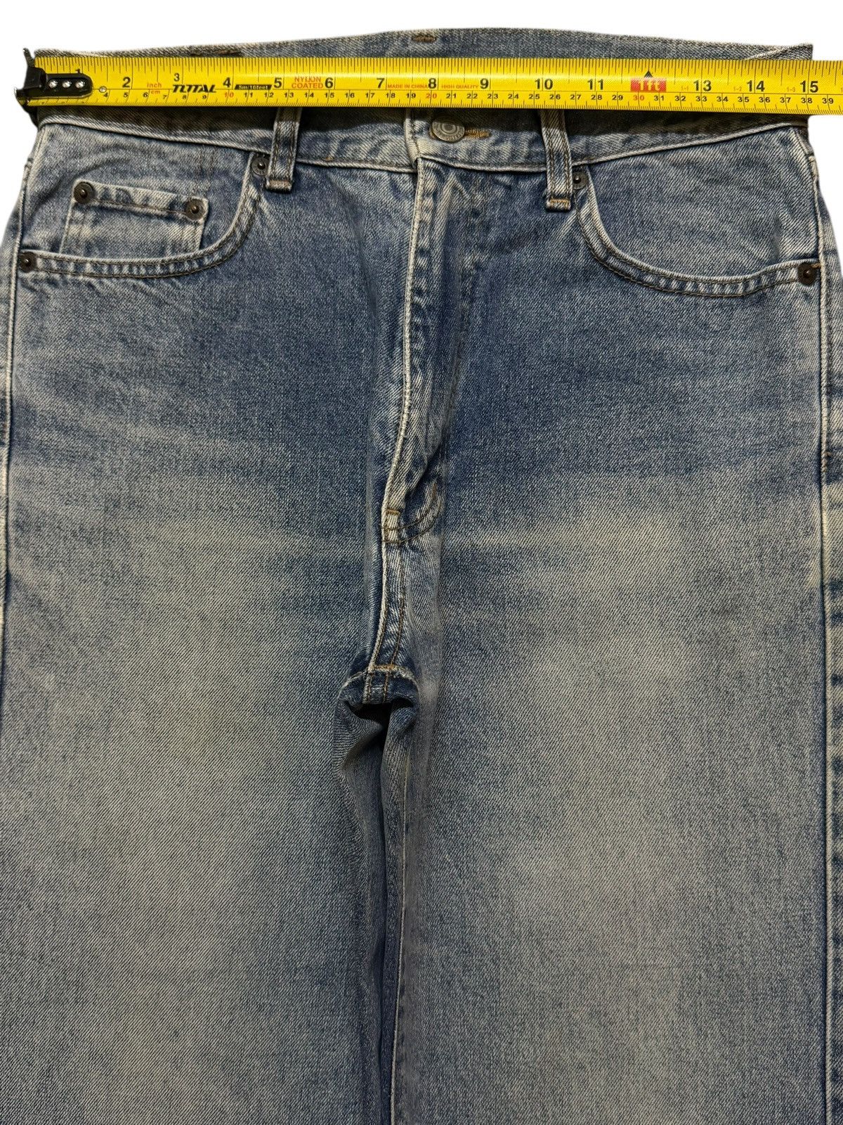 Undercover Vintage Y2K Japanese Brand Blue Faded Wash Straight Loose Size US 29 - 7 Thumbnail
