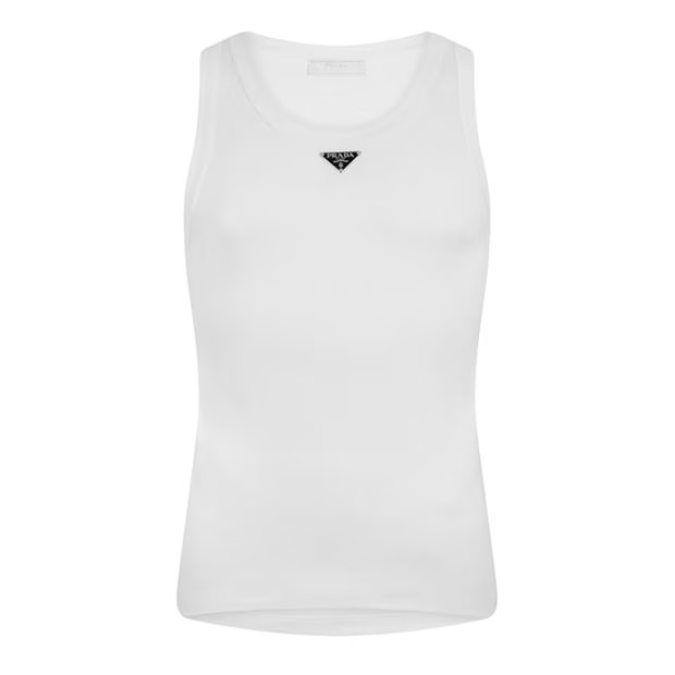 Prada Cotton Tank Top Size US M / EU 48-50 / 2 - 1 Thumbnail