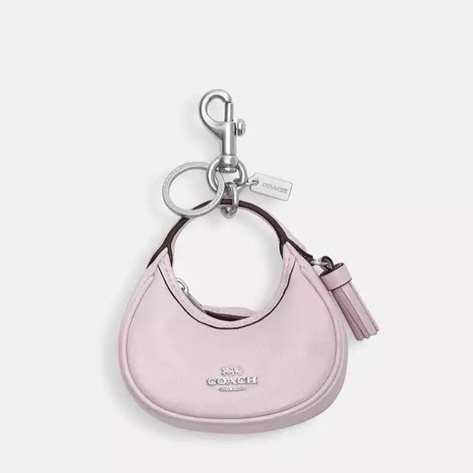 Coach NWT Coach Mini Carmen Bag Charm leather/Silver/Pink CBL92 Size ONE SIZE - 6 Thumbnail