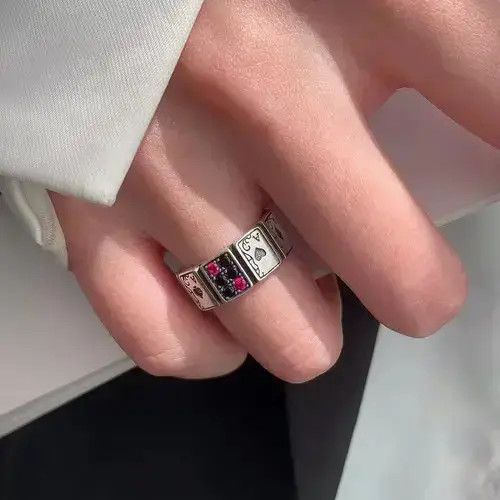 Jewelry Ace Playing Cards Rings Size ONE SIZE - 3 Thumbnail