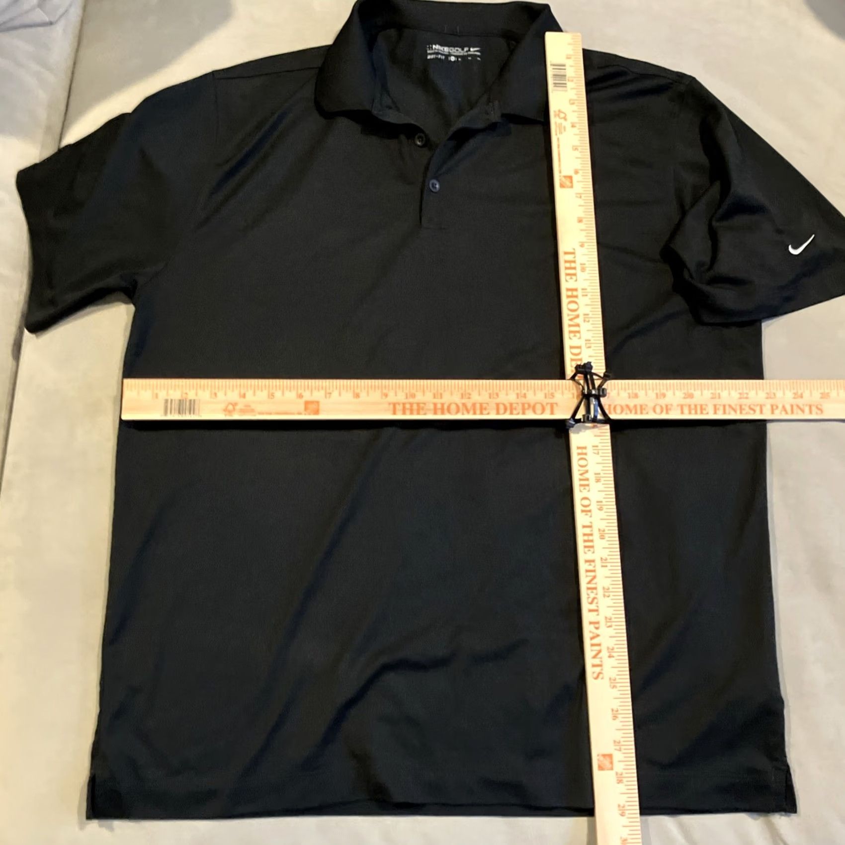 Nike Nike Golf Polo Mens XL Black Solid Embroidered Swoosh CLASSIC Size US XL / EU 56 / 4 - 4 Thumbnail