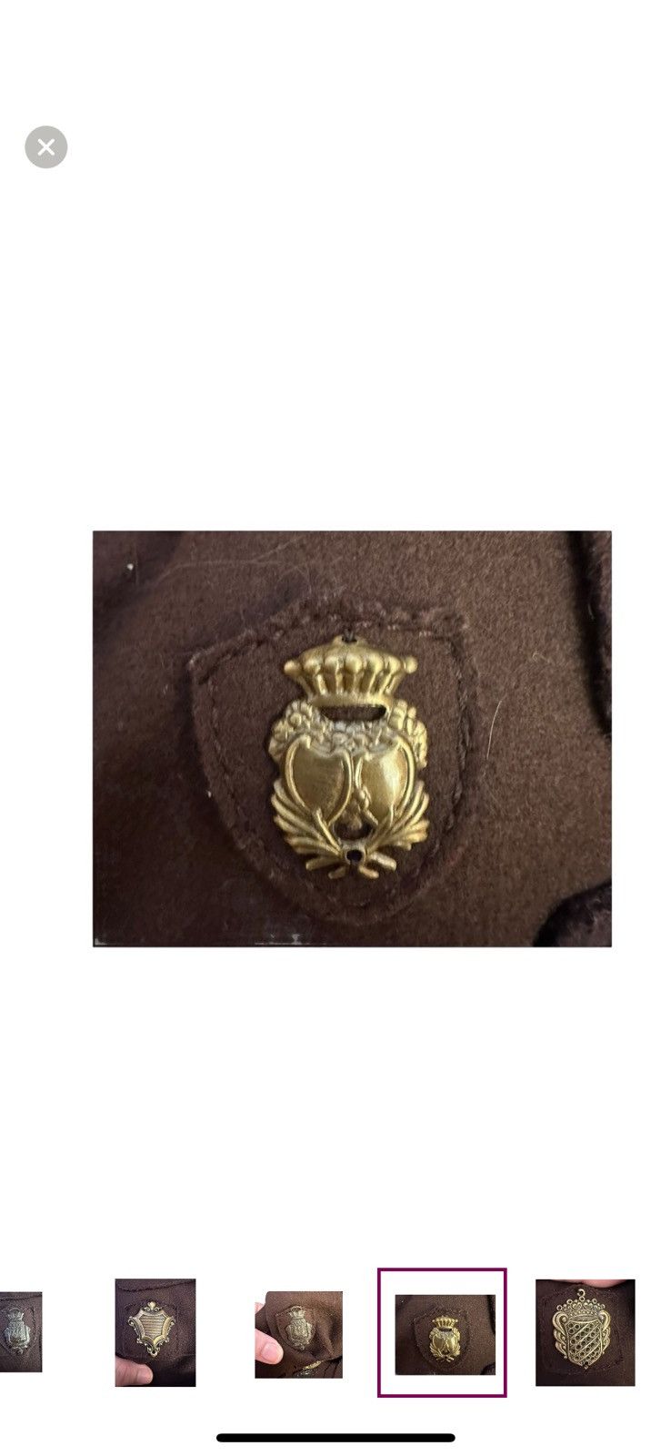 Miu Miu Vintage Women’s M Miu Miu Wool Military Metal Insignia Size M / US 6-8 / IT 42-44 - 15 Thumbnail