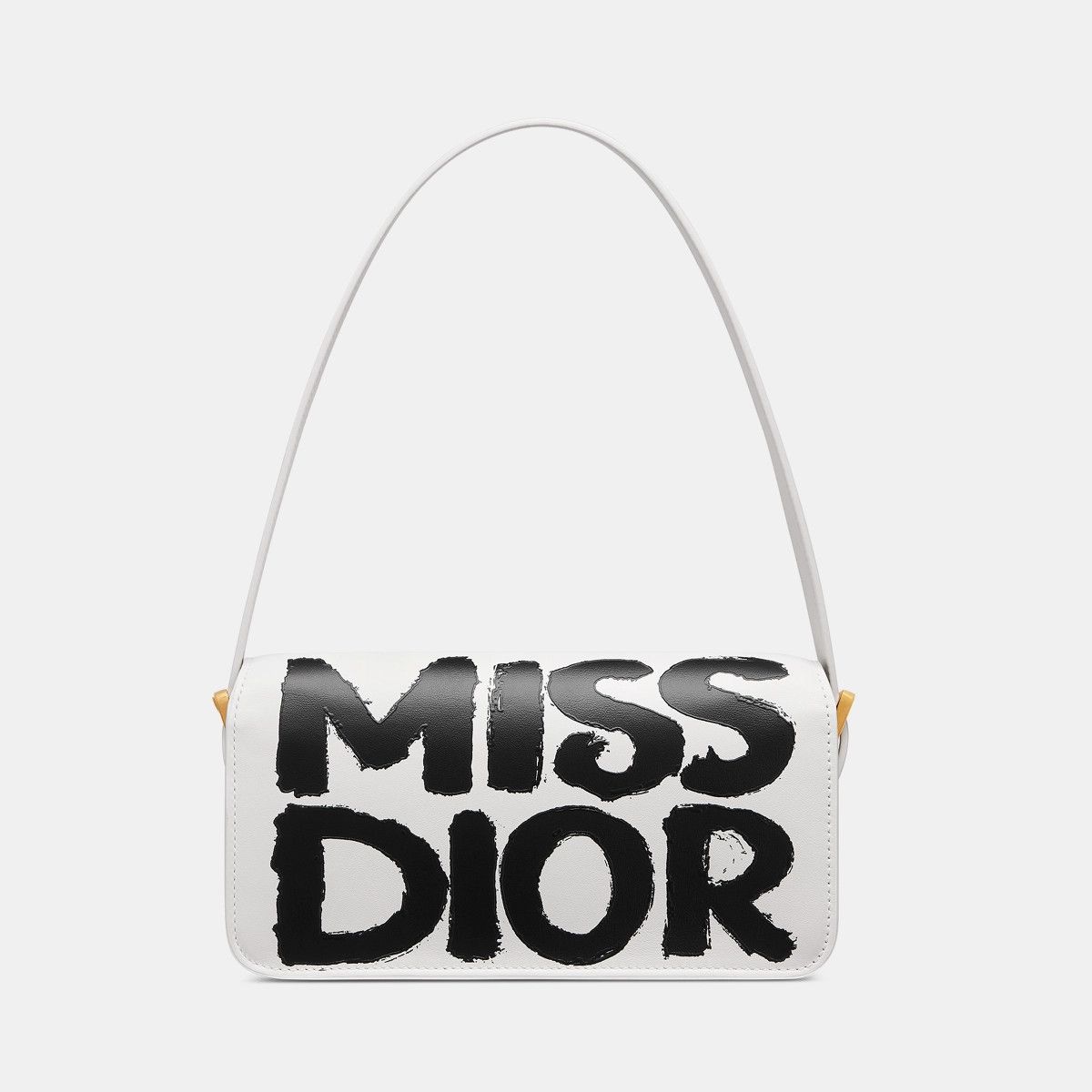Dior o1bcso1str0226 Size:OS/Miss Dior Flap Bag in White/Black Size ONE SIZE - 3 Thumbnail