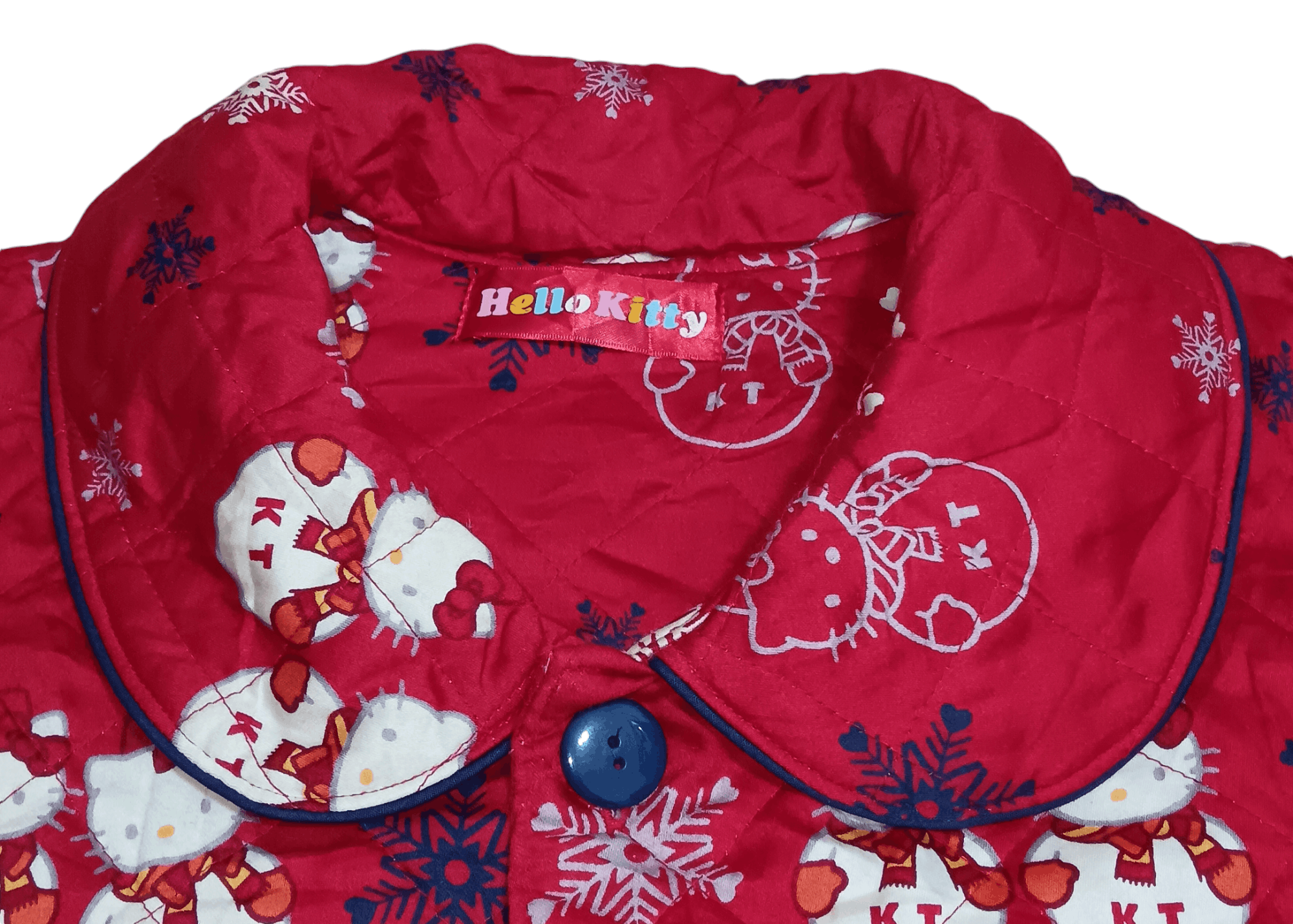 Japanese Brand × Vintage VINTAGE Y2K HELLO KITTY FULL PRINT LIGHT PUFFER JACKET Size XL / US 12-14 / IT 48-50 - 2 Thumbnail