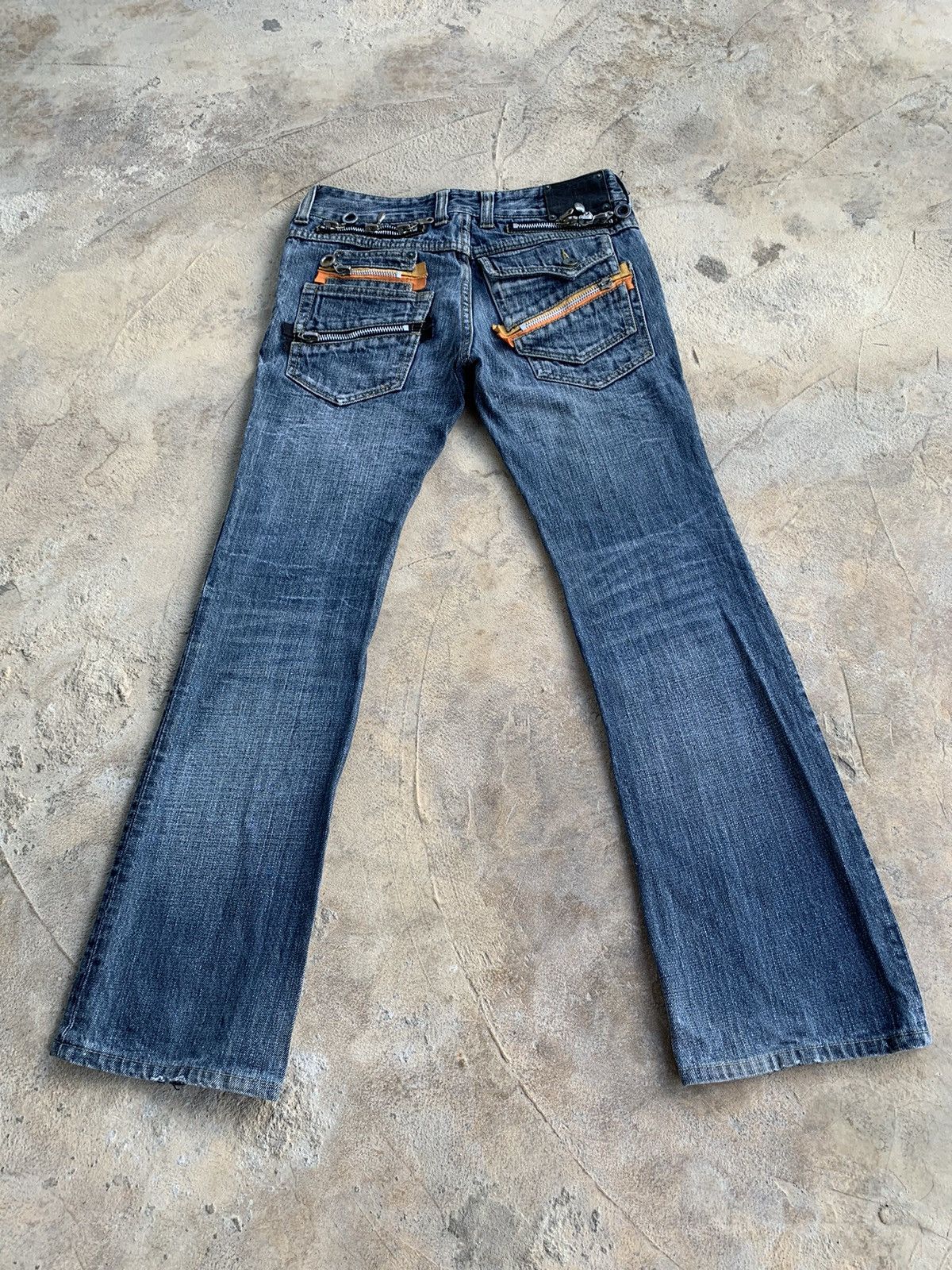 Japanese Brand × Le Grande Bleu (L.G.B.) × semanticdesign Semantic Design Flare Jeans Distressed Denim Size US 30 / EU 46 - 19 Thumbnail