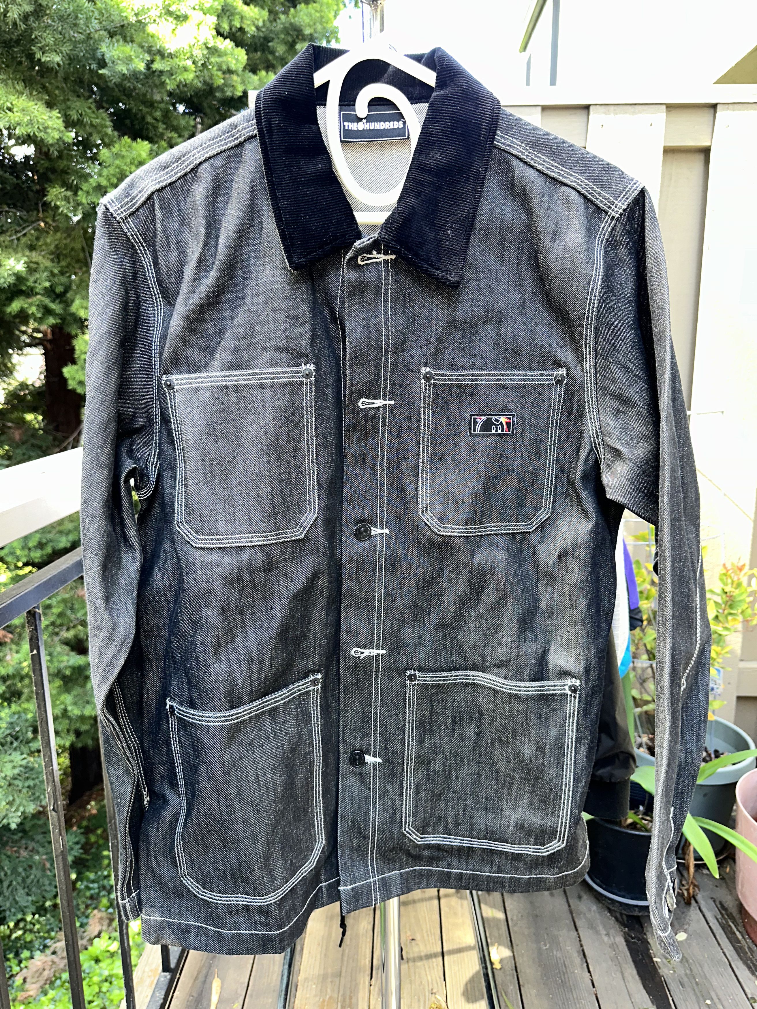 The Hundreds the Hundreds Denim Chore Coat Black Men's size L Large Size US L / EU 52-54 / 3 - 1 Thumbnail