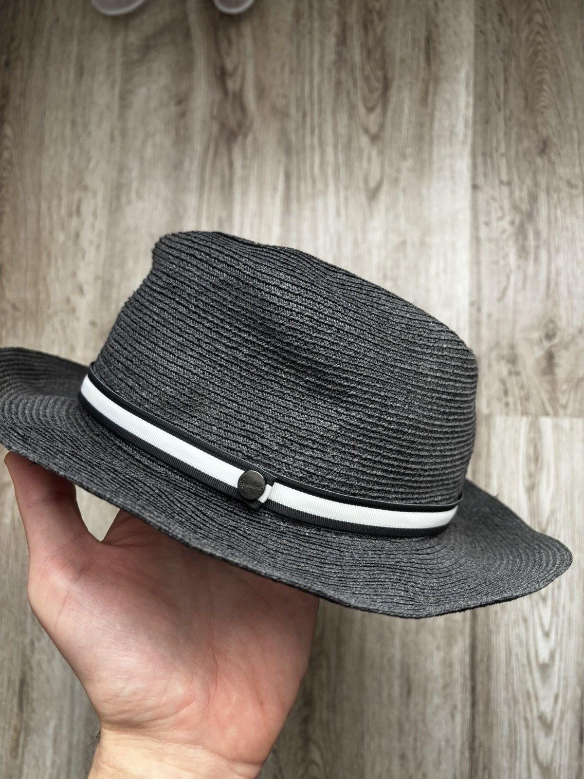 Borsalino Borsalino Fedora Hat 100% Hemp Canapa Made in Italy Size 57 Size ONE SIZE - 2 Thumbnail