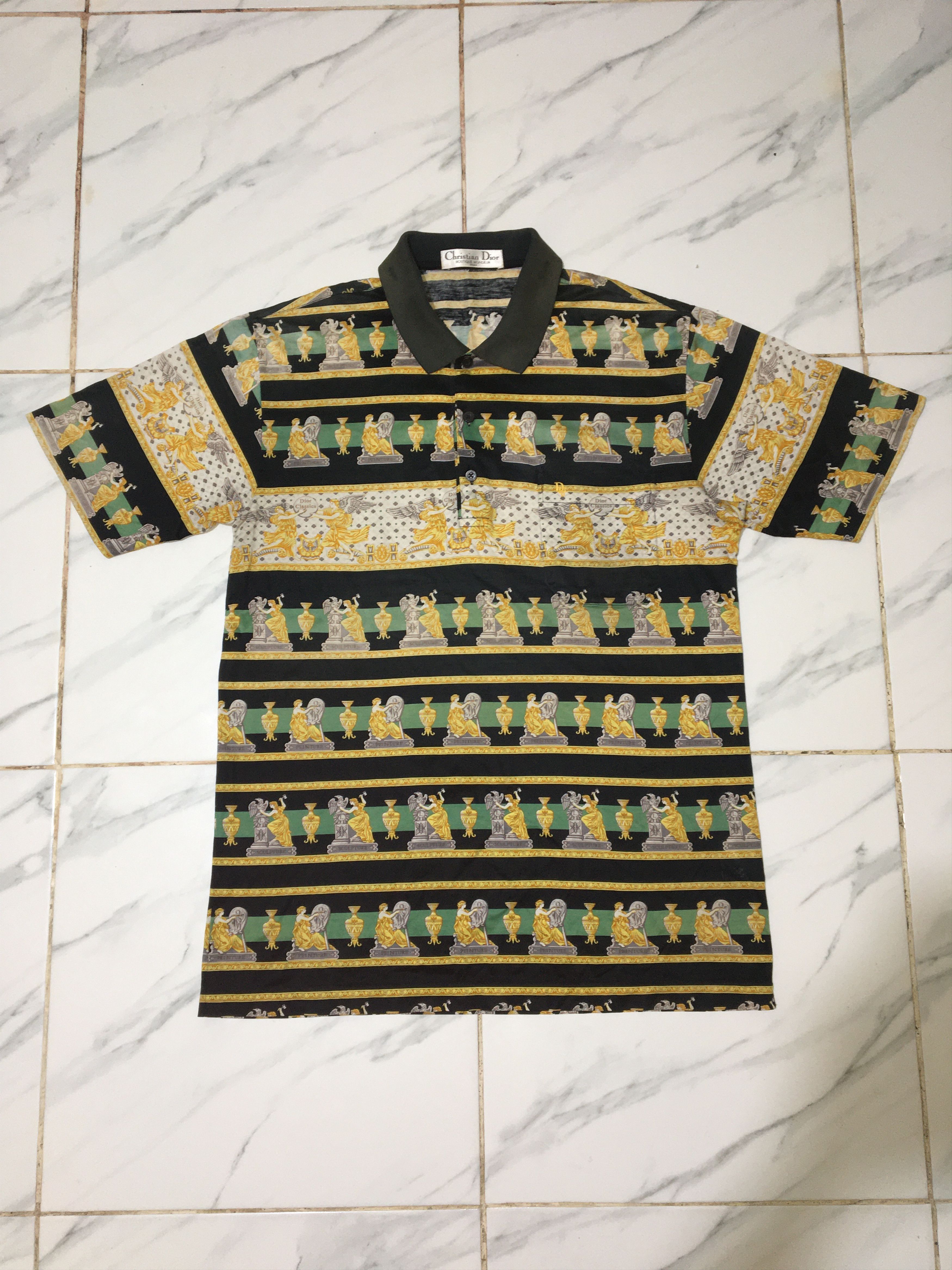 Christian Dior Monsieur Vintage Christian Dior Boutique Monsieur Paris Polo Shirt Size US L / EU 52-54 / 3 - 1 Thumbnail