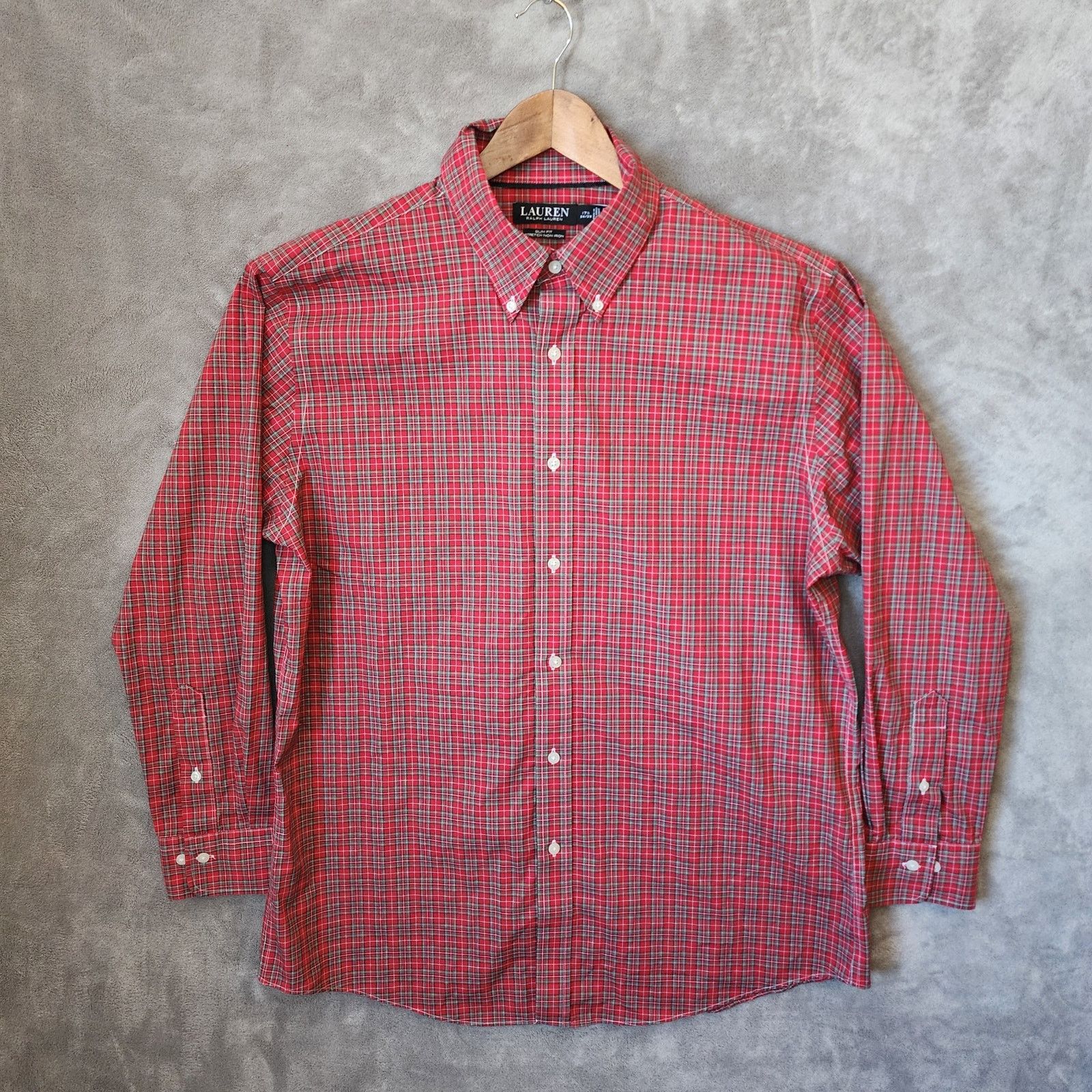 Ralph Lauren Men's Ralph Lauren Black Label Red Plaid Shirt 17 1/2 34/35 Size US XL / EU 56 / 4 - 1 Thumbnail