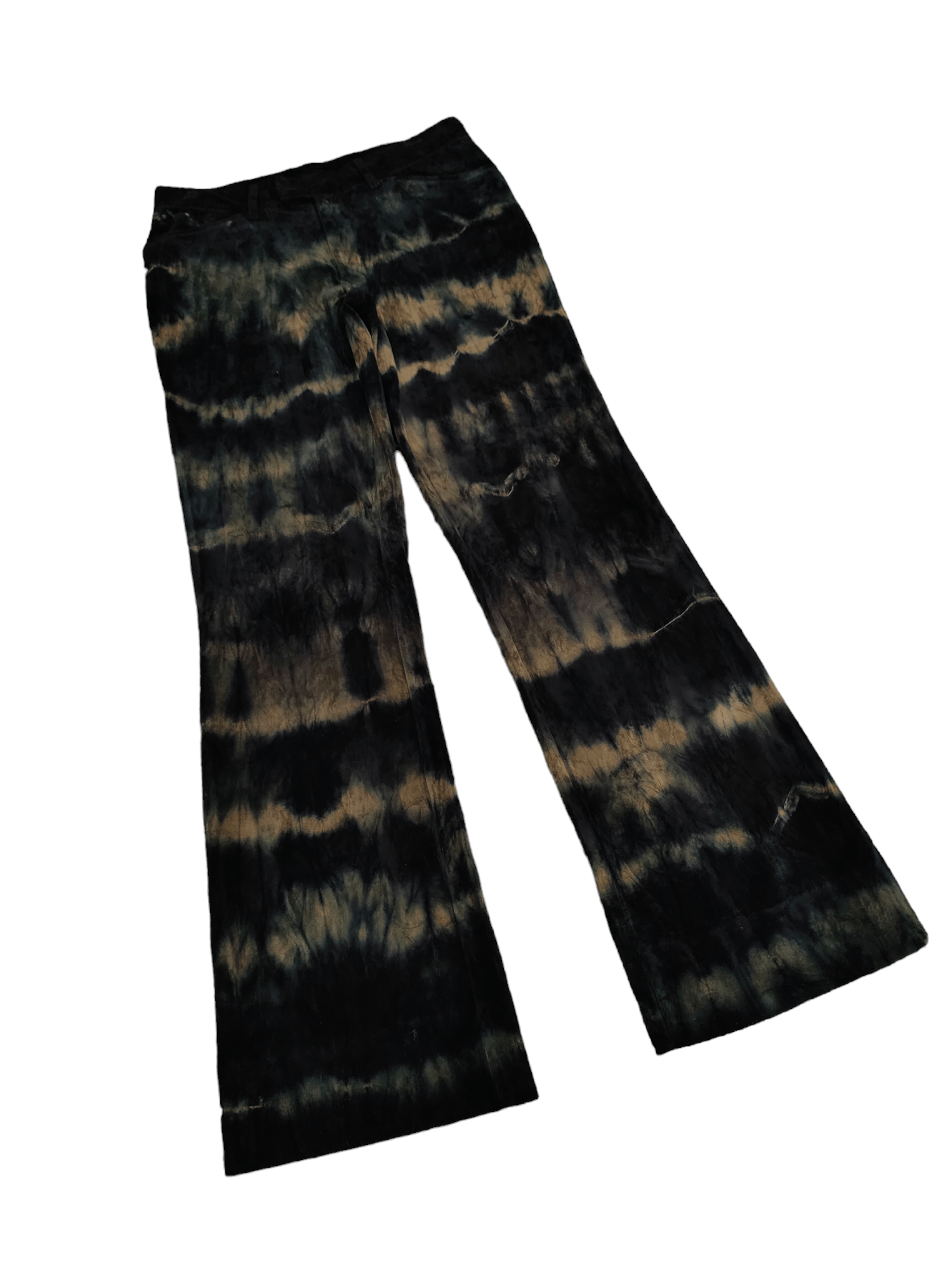 5351 POUR LES HOMMES Flare Pants 5351 Pour Les Homme Tie Dye Bootcut Y2k Size US 31 - 3 Thumbnail