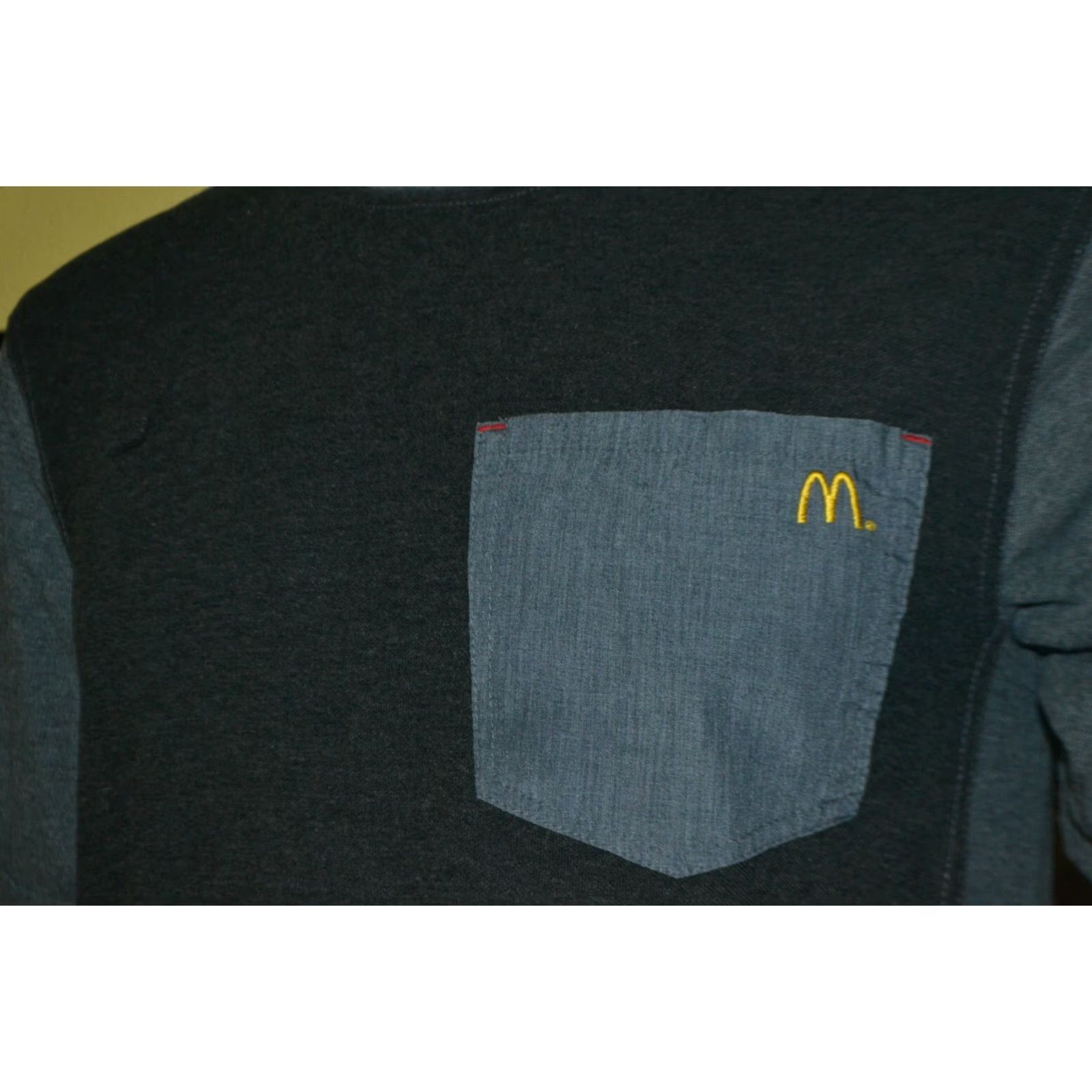 Vintage McDonalds T-Shirt Shirt Mens Small Gray Pocket Graphic Tee Regular Cotton Blend Size US S / EU 44-46 / 1 - 3 Thumbnail