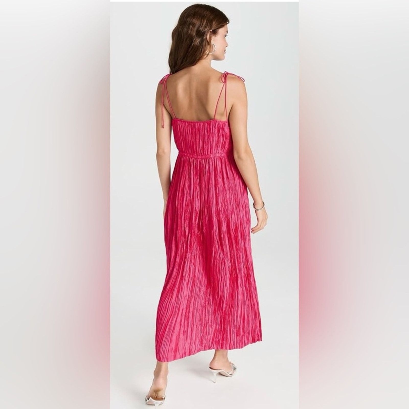 Ulla Johnson NWT Ulla Johnson $650 Pink Dress tie spaghetti strap Size 10 Size L / US 10 / IT 46 - 2 Thumbnail