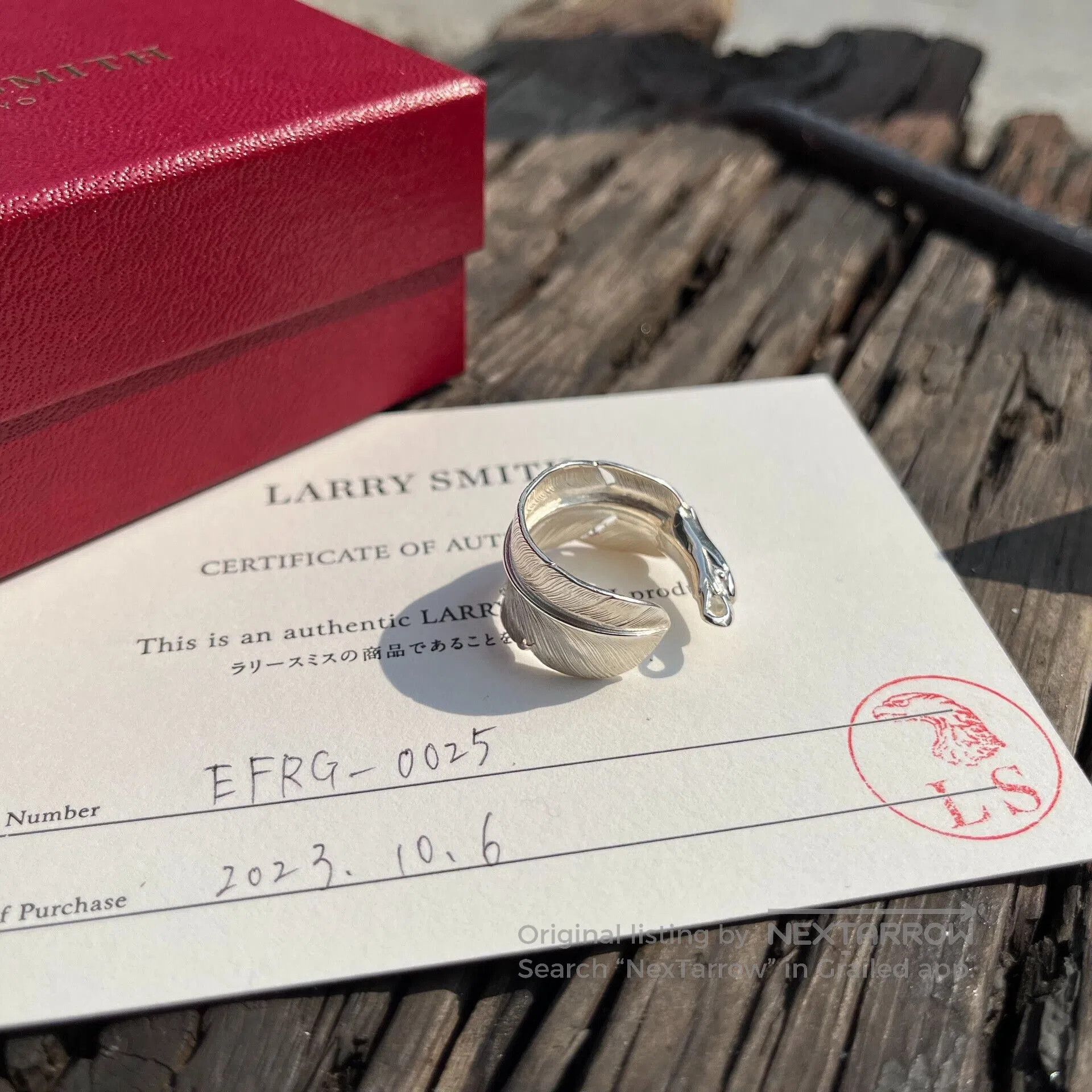 Larry Smith larry smith eagle feather ring with box. Size ONE SIZE - 4 Thumbnail